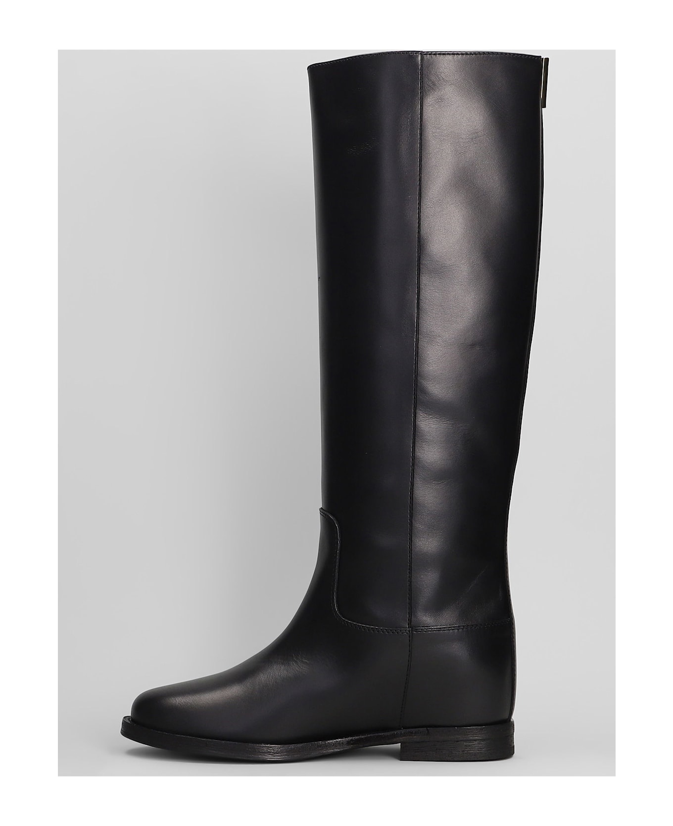 Via Roma 15 In Black Leather - black