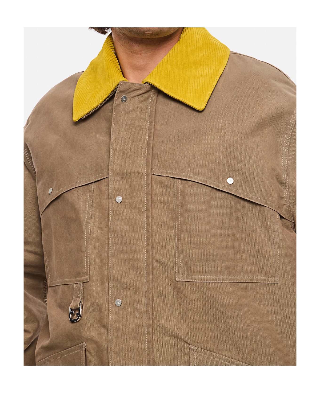 Fendi Blouson Oiled Reps Cotton - Castoro