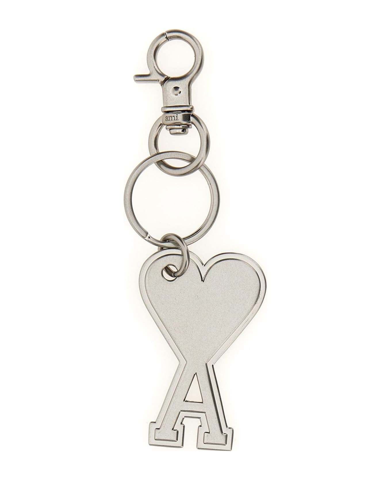 Ami Alexandre Mattiussi Adc' Keychain With Logo - Grey キーリング