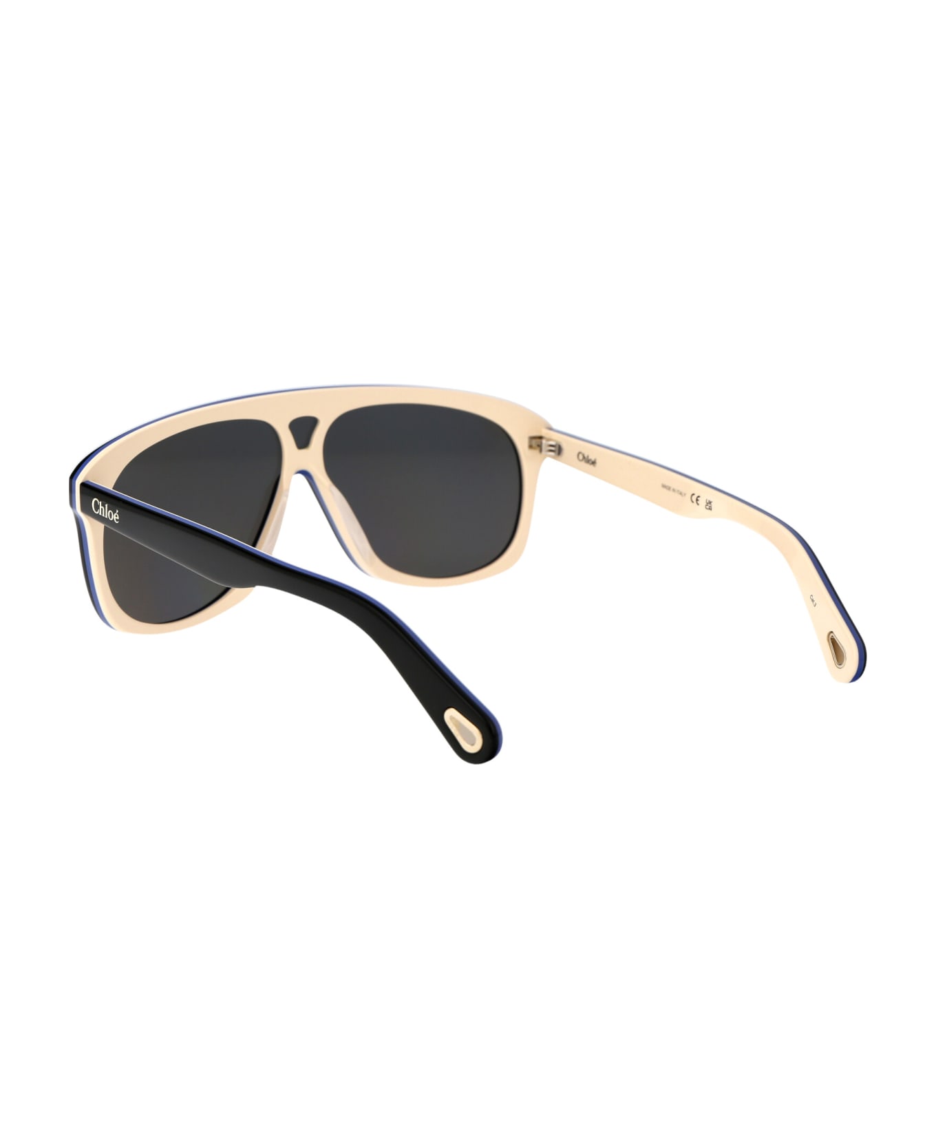 Chloé Eyewear Ch0212s Sunglasses - 004 BLACK BLACK SILVER サングラス