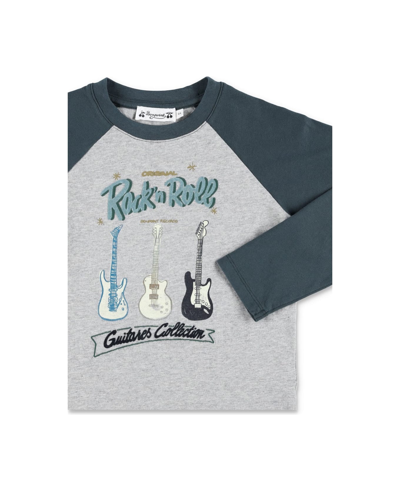Bonpoint "rock 'n Roll" T-shirts - GREEN
