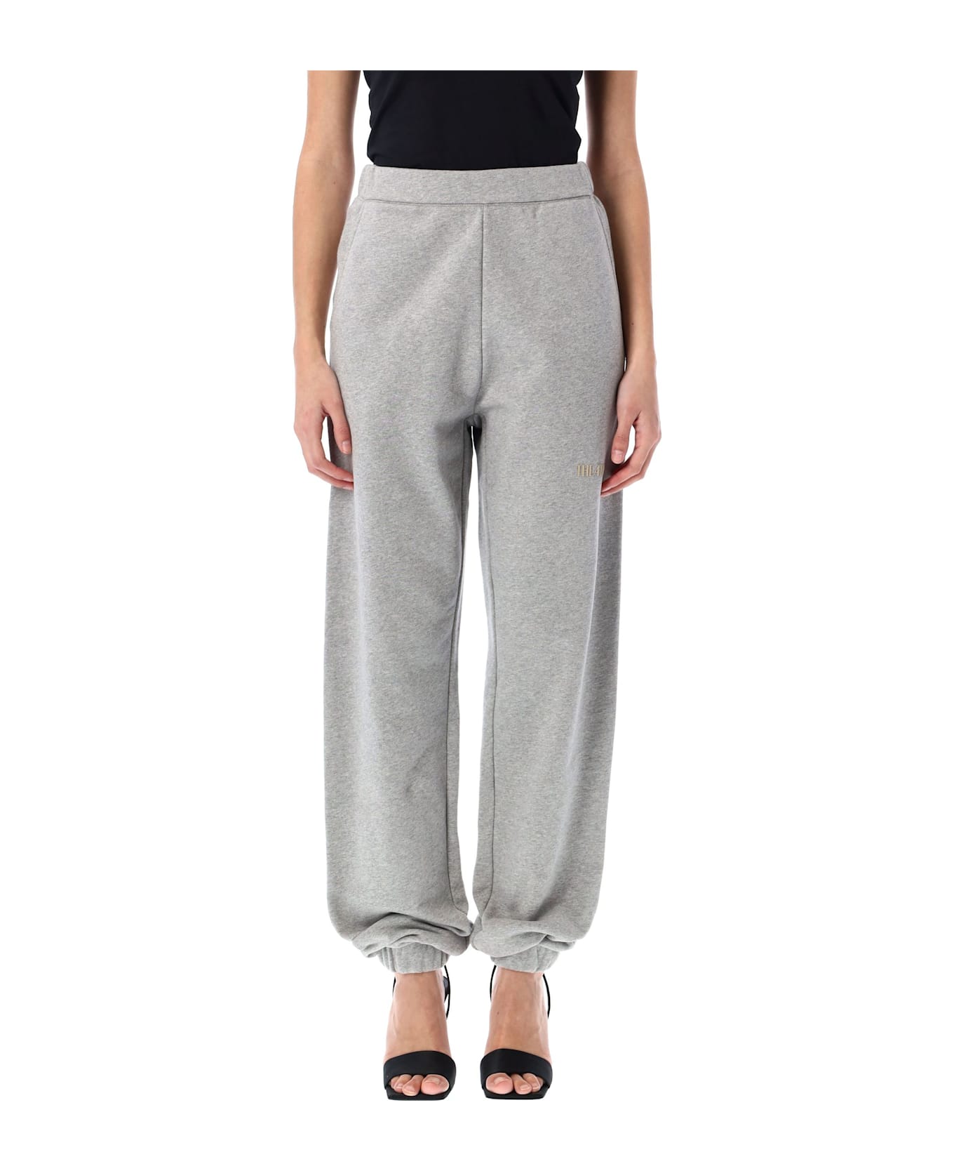 The Attico Long Sweatpants - GREY MELANGE