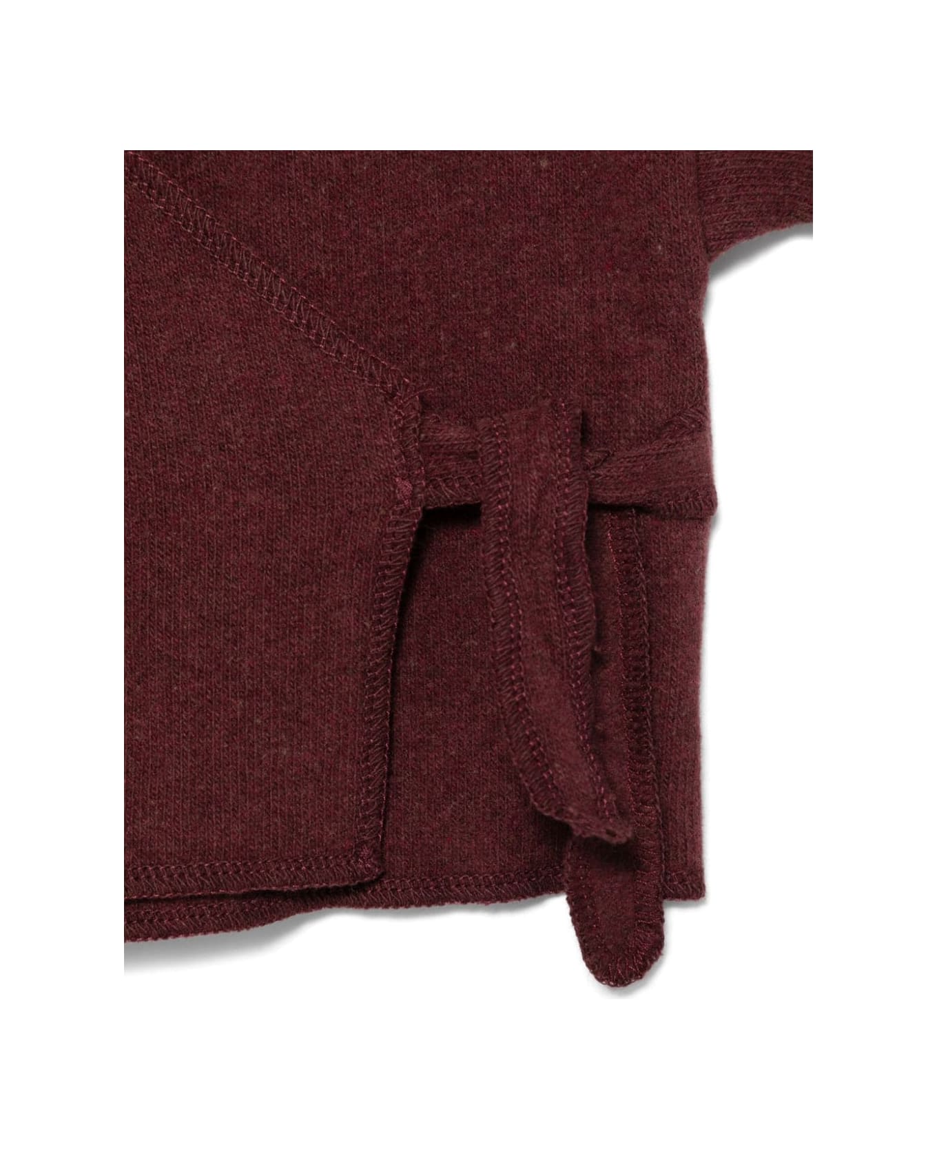 Babe & Tess Burgundy Cardigan Baby Girl - Bordeaux