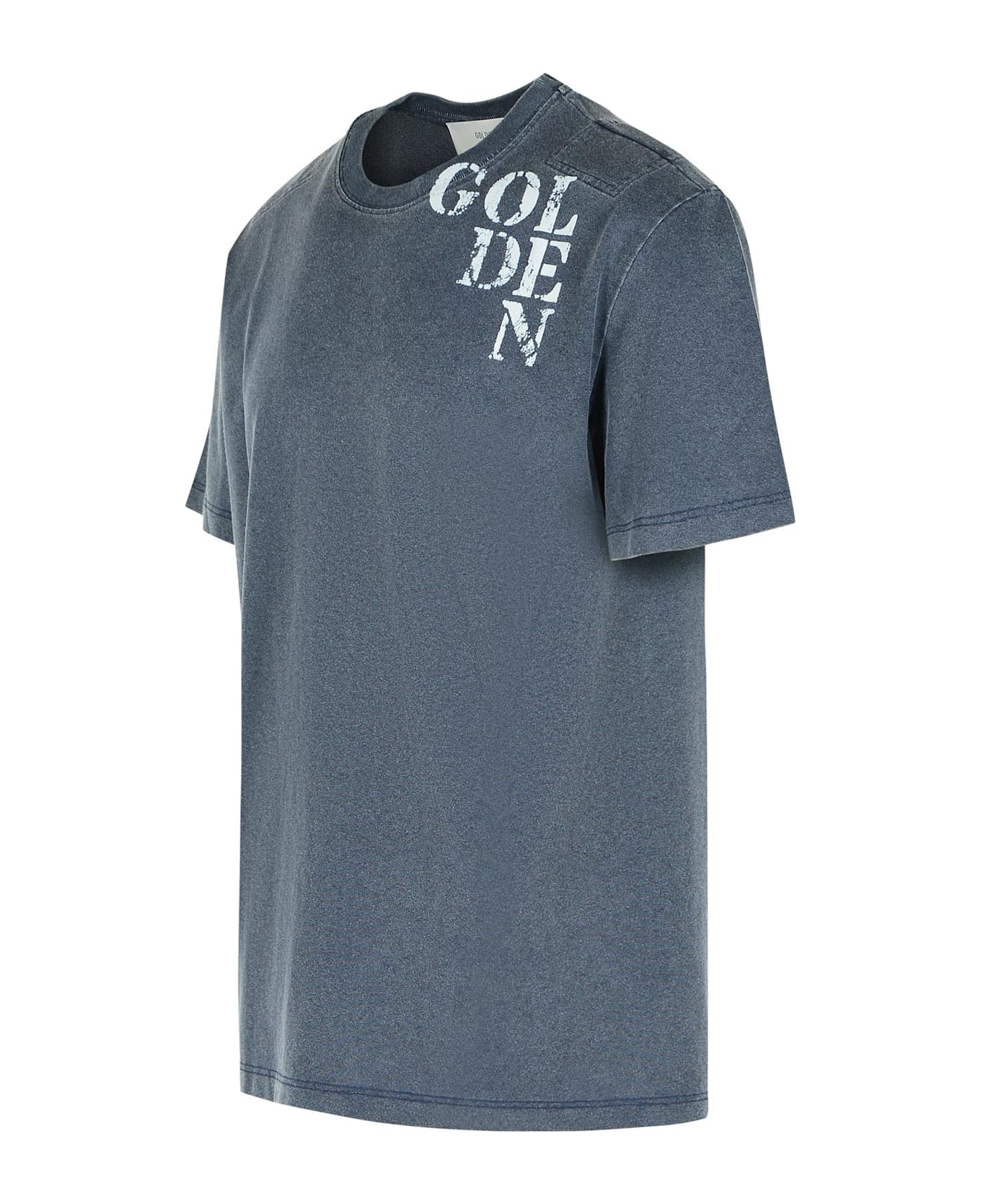 Golden Goose Blue Cotton T-shirt - Blue
