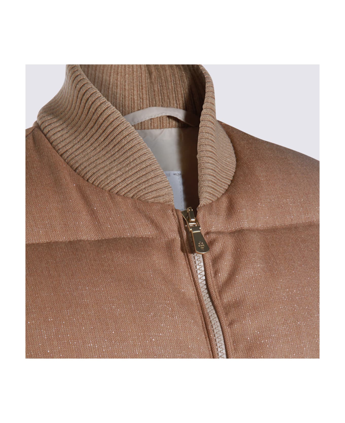 Eleventy Sand Wool Down Jacket - Sand