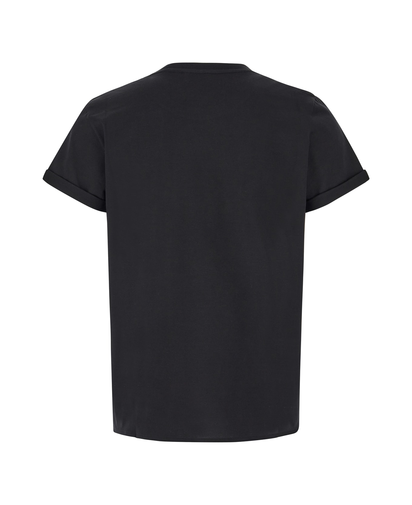 Saint Laurent Black Cotton T-shirt - Nero