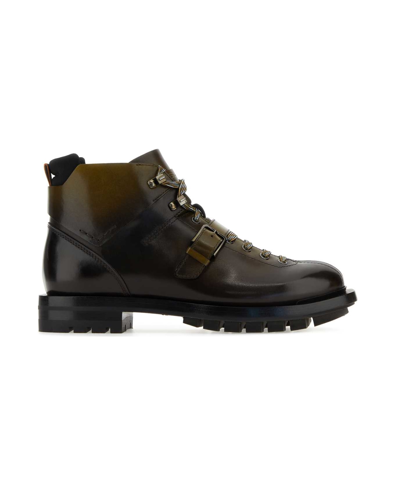 Santoni Multicolor Leather Ankle Boots - BZFN67