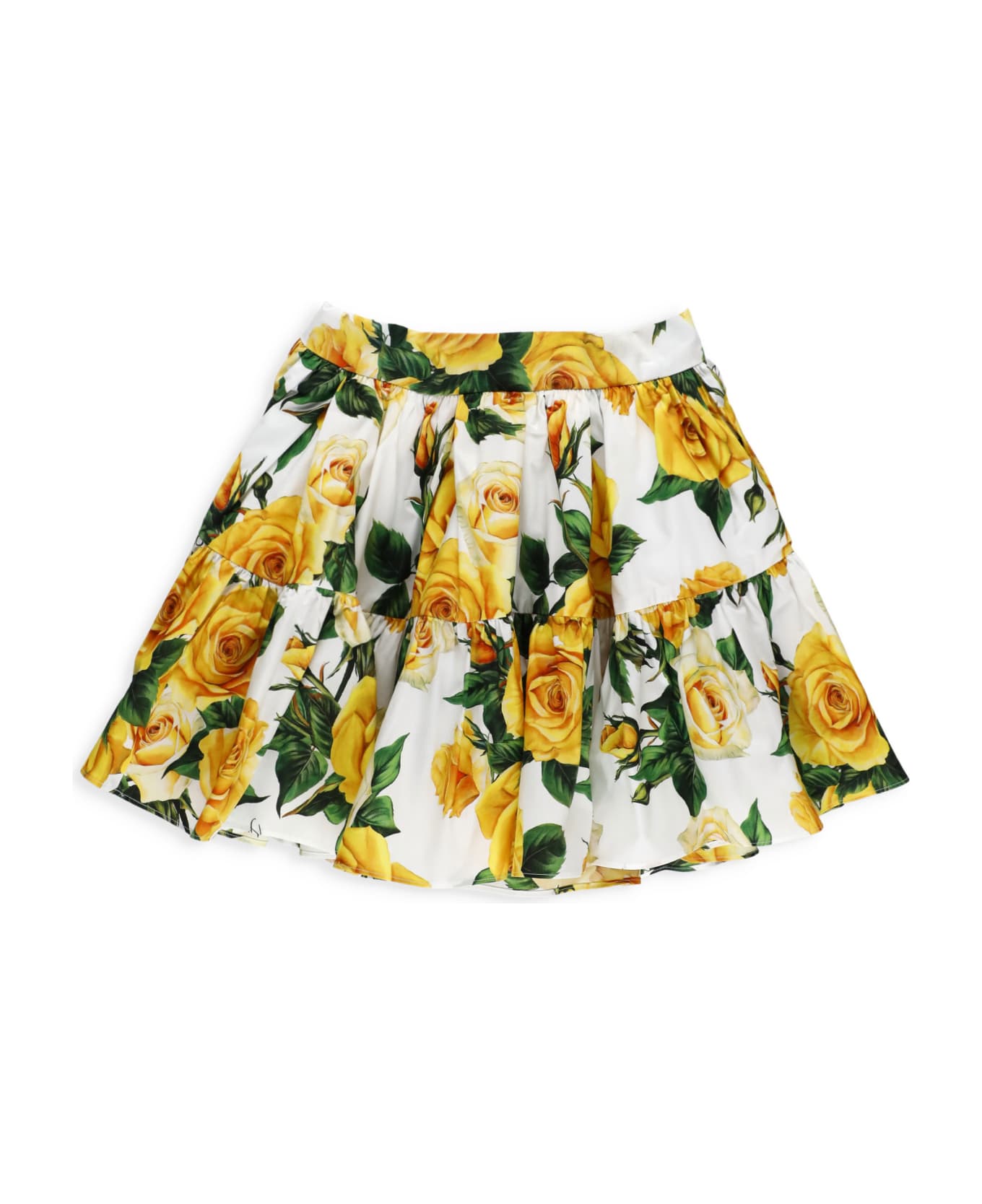 Dolce & Gabbana Flowering Skirt - White