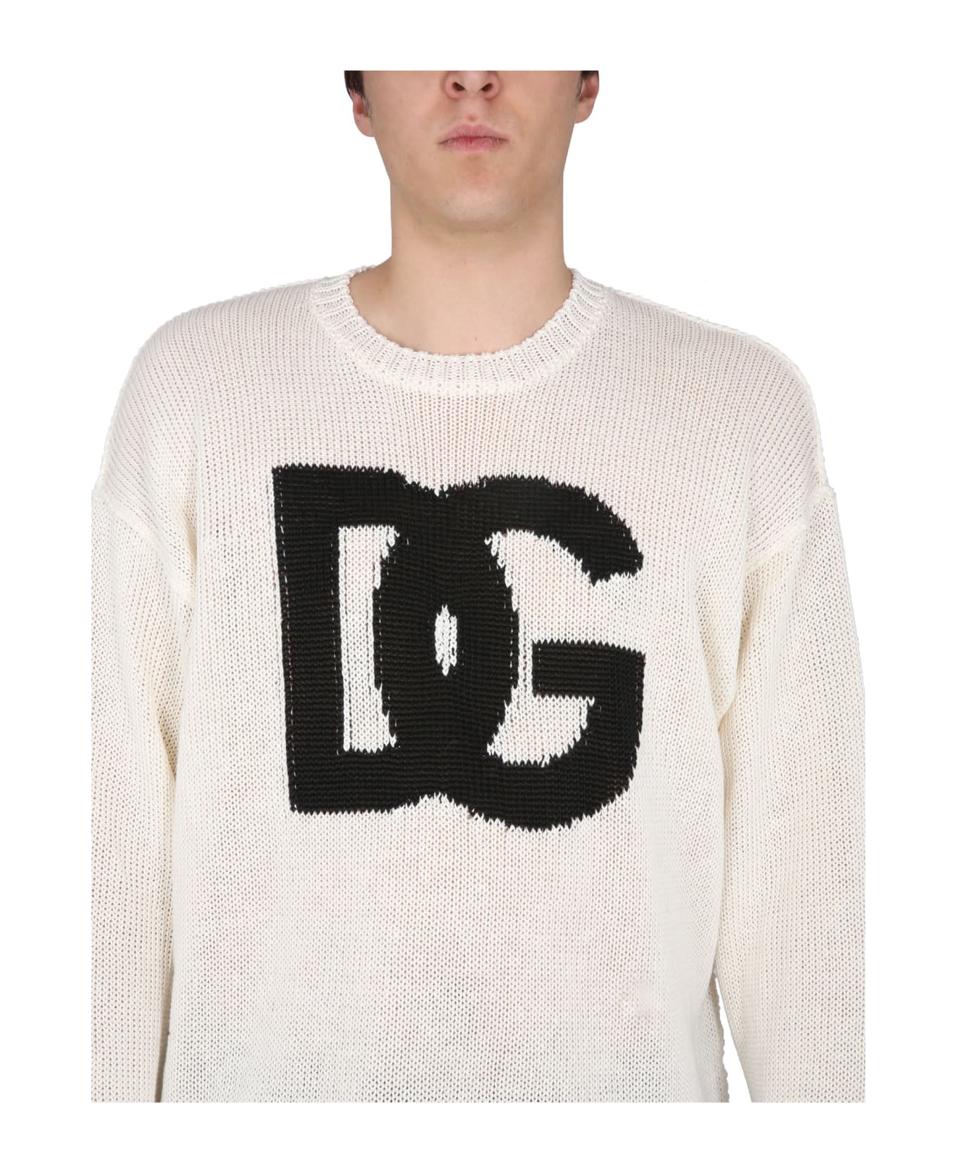Dolce & Gabbana Jersey With Logo - MULTICOLOR
