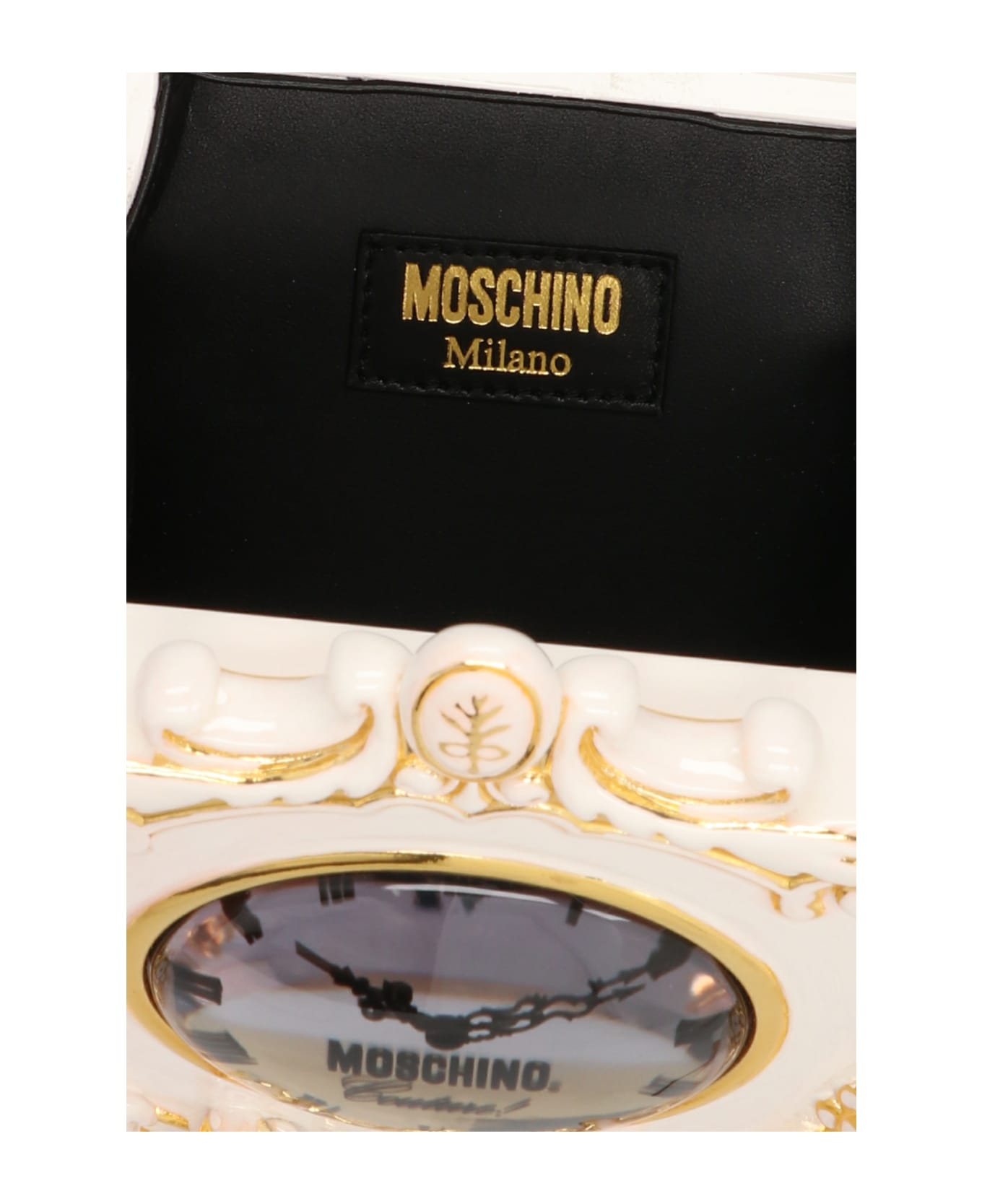Moschino 'clock Clutch - White