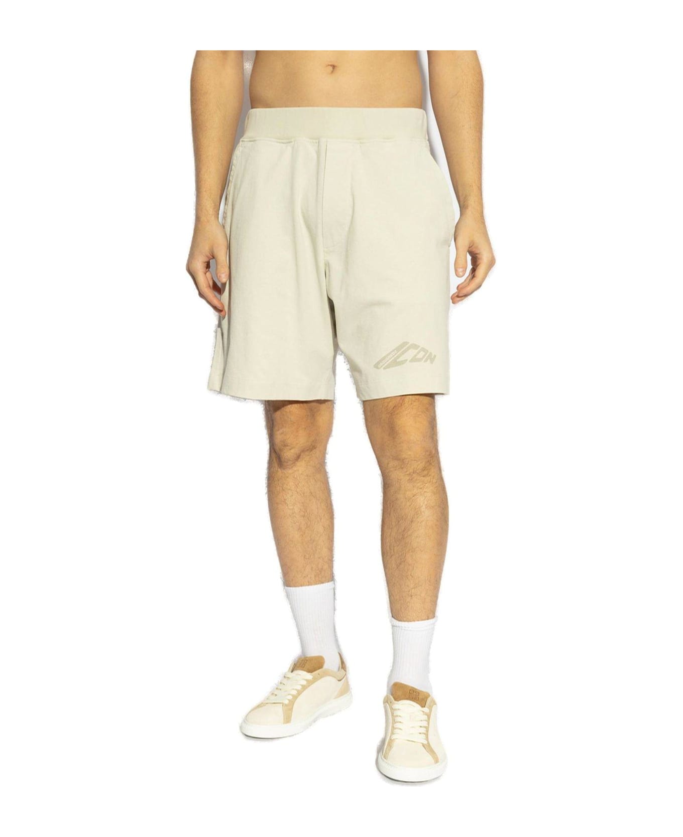 Dsquared2 Icon New Generation Big Boxer Jersey Shorts - Off White