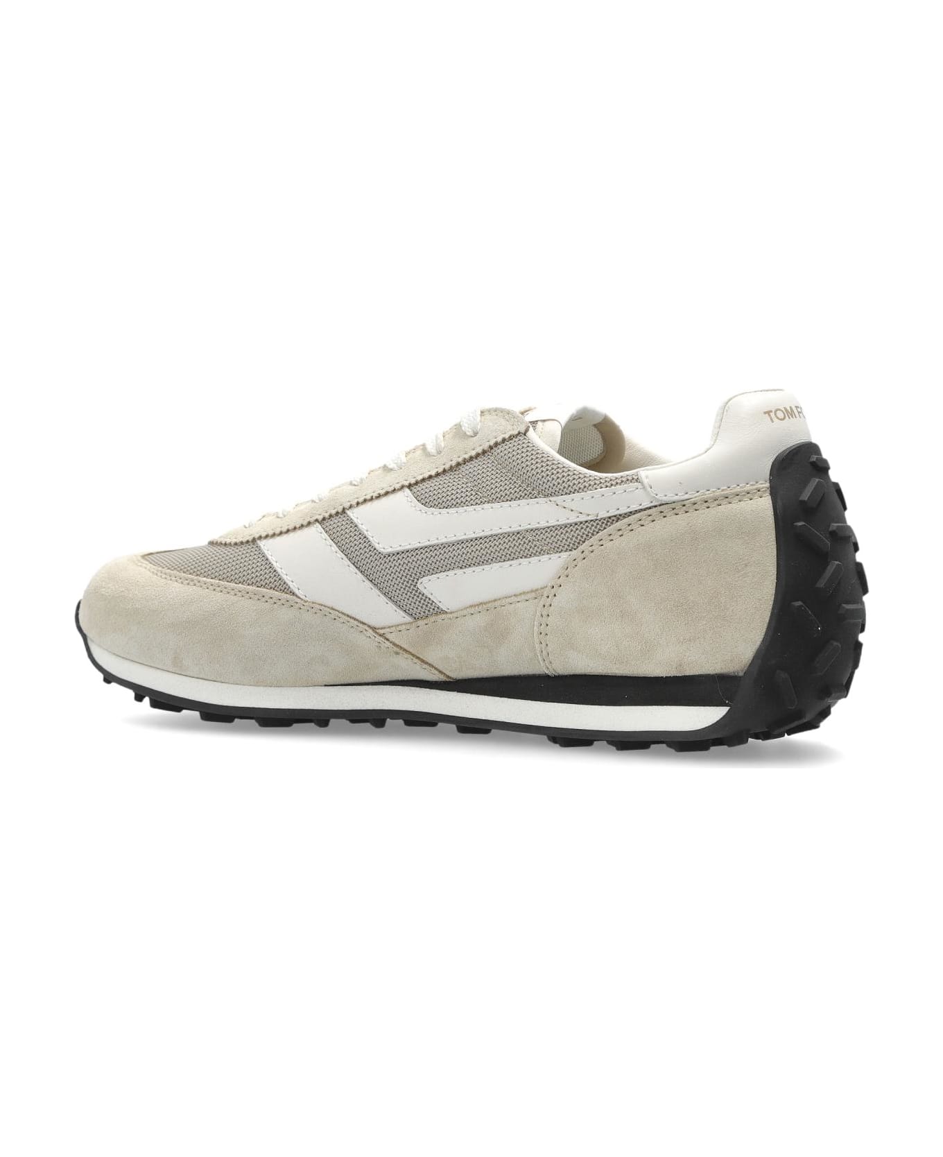 Tom Ford Sports Shoes With Logo - NEUTRALS/WHITE
