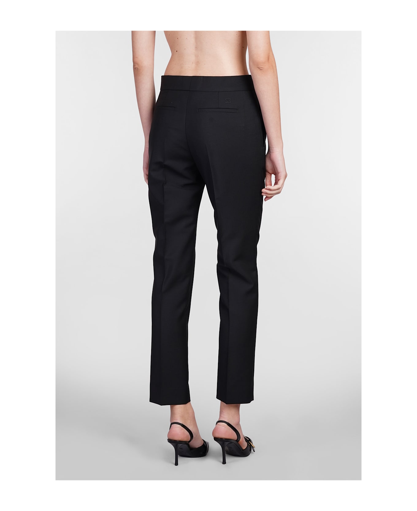 Givenchy Pants In Black Wool - black