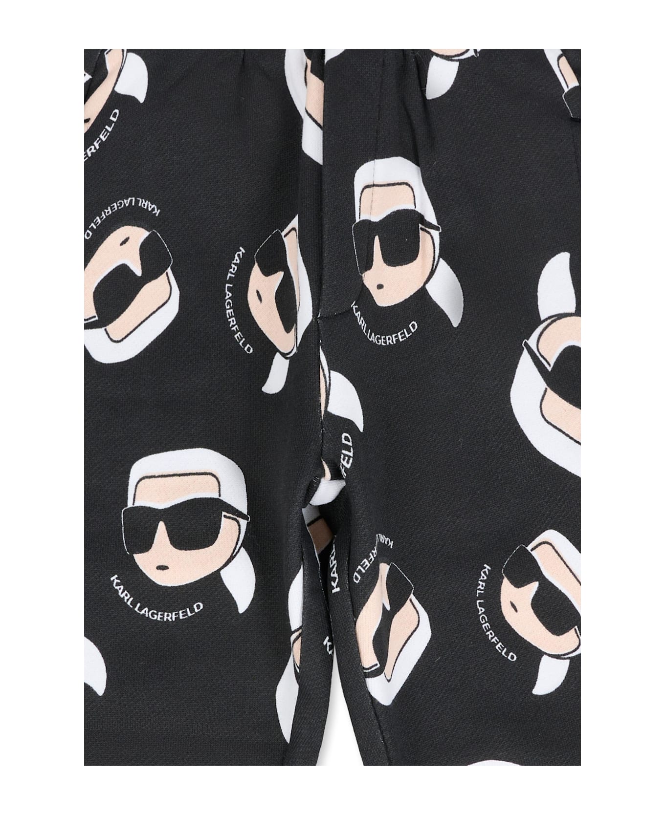 Karl Lagerfeld Kids Black Trousers For Babykids With Karl Lagerfeld - Black
