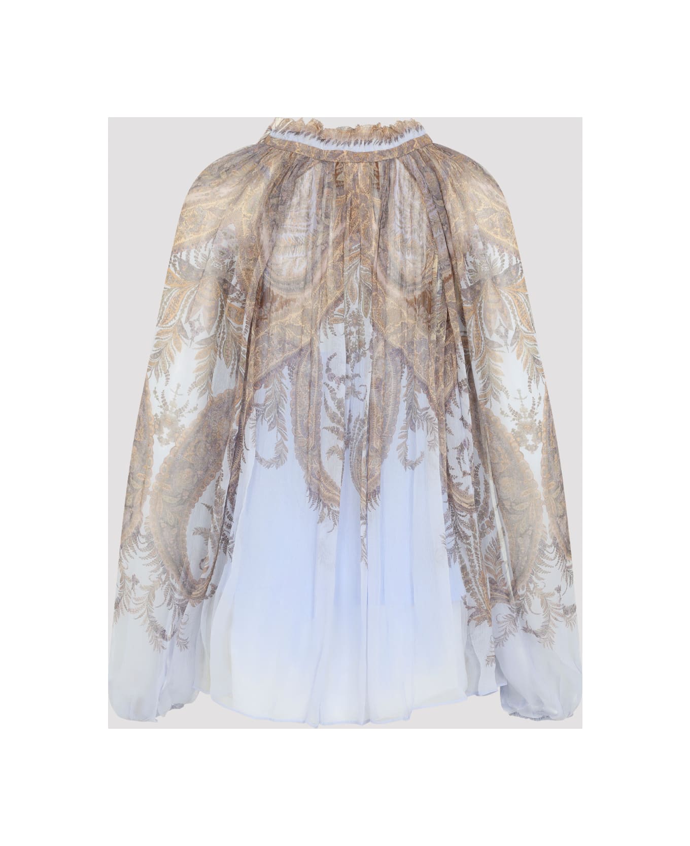 Zimmermann Hypnotic Billow Blouse - Lilac Paisley