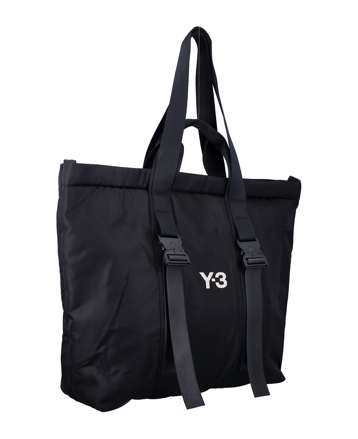 Y-3 Logo Shopper Bag - BLACK