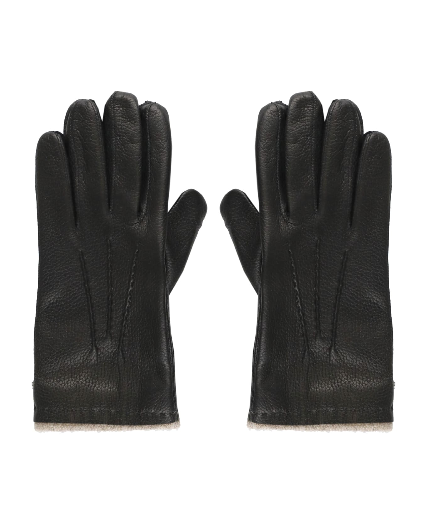 Orciani Drummed Gloves - Black