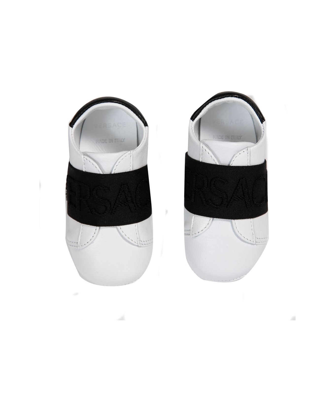 Versace Leather Shoes - White