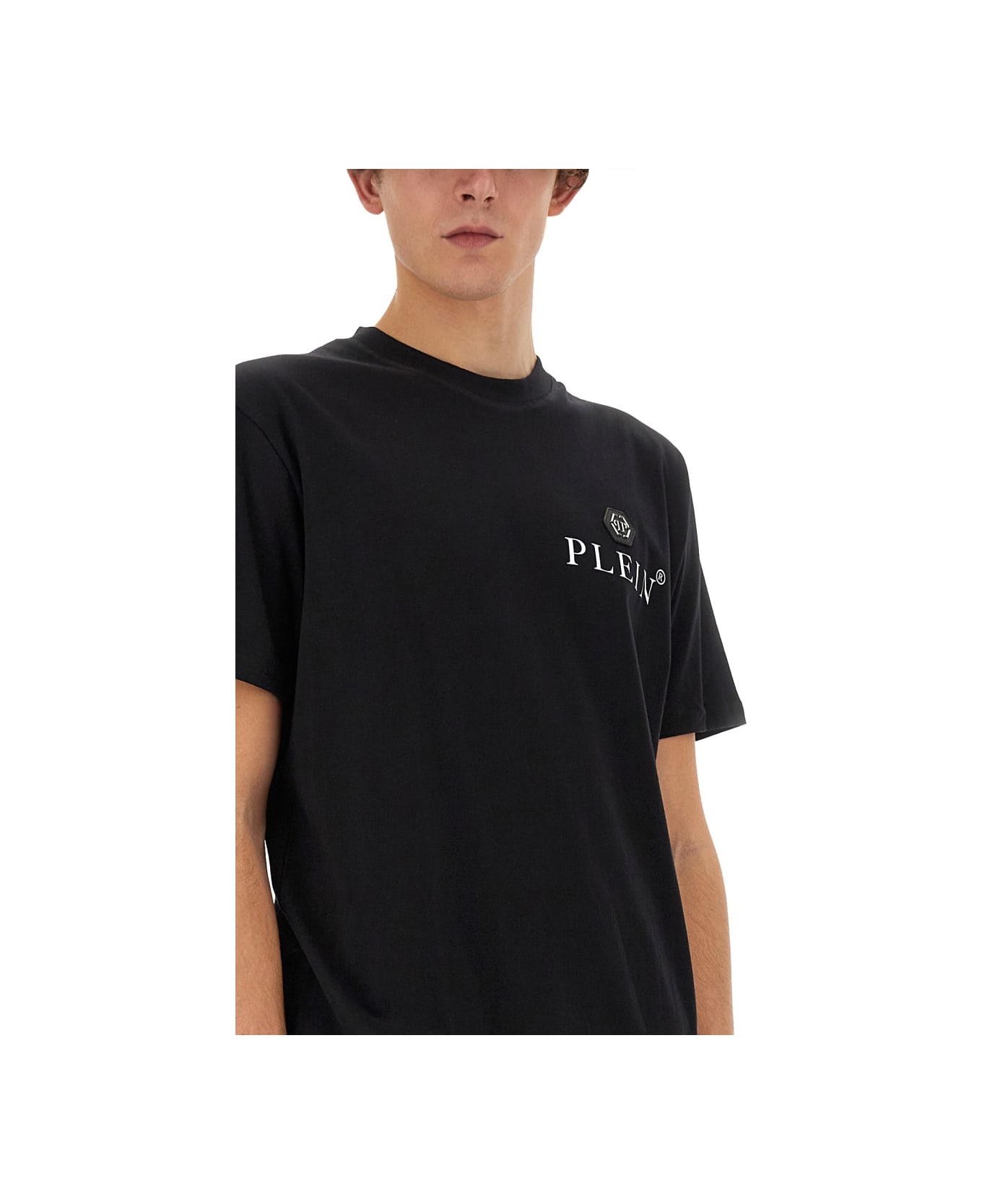 Philipp Plein T-shirt With Logo - BLACK