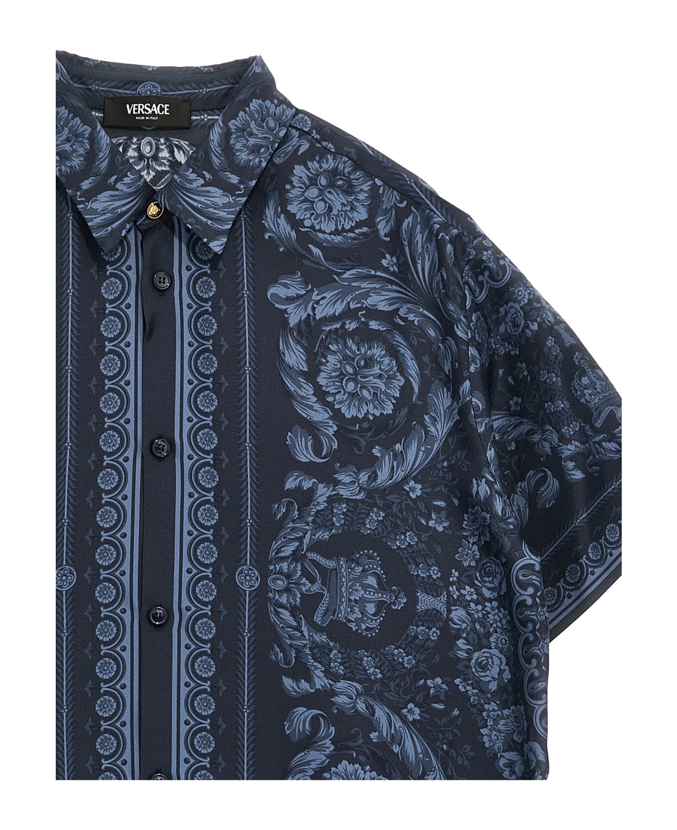 Versace 'barocco' Shirt - Blue
