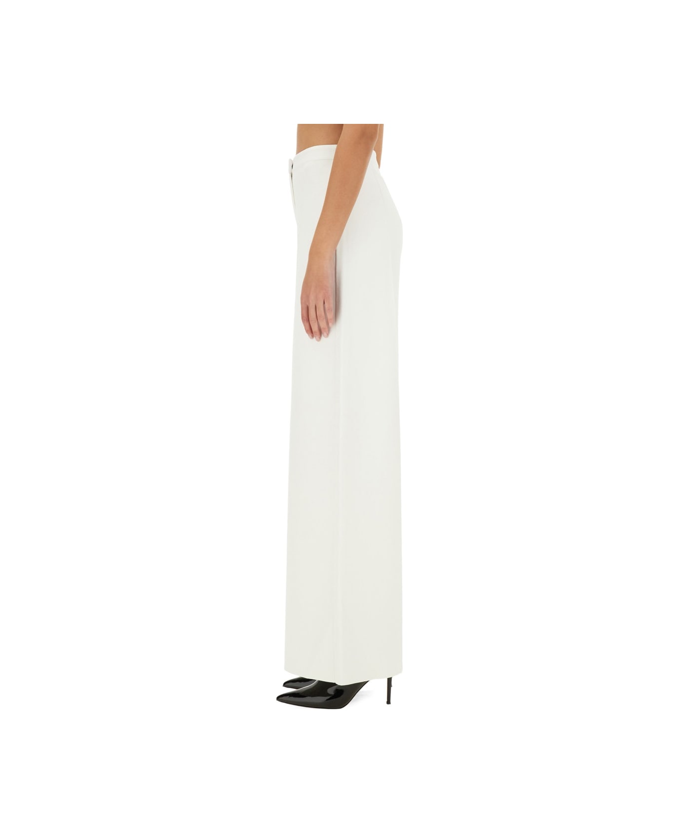 Theory Wide Leg Pants - WHITE