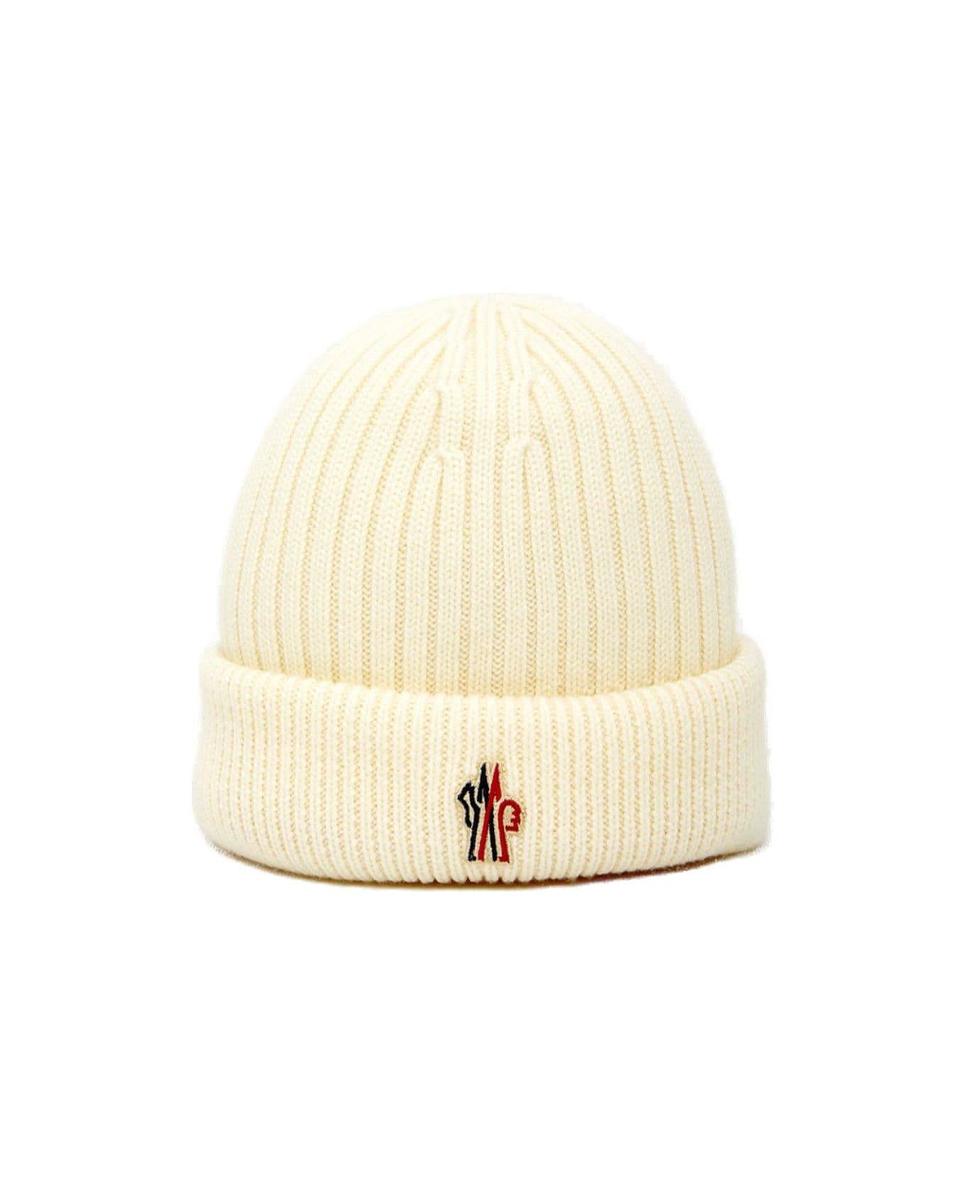 Moncler Logo-patch Knitted Beanie