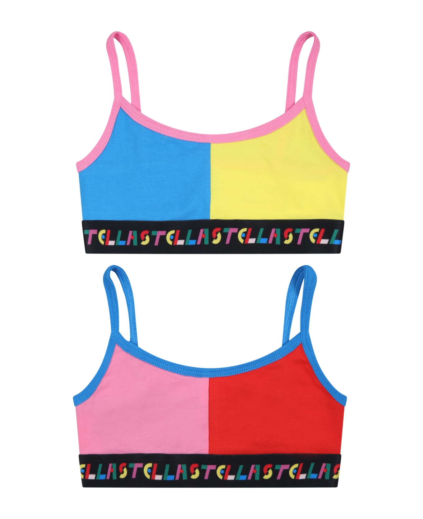 Stella McCartney Kids Multicolor Set For Girl With Logo - Multicolor アンダーウェア