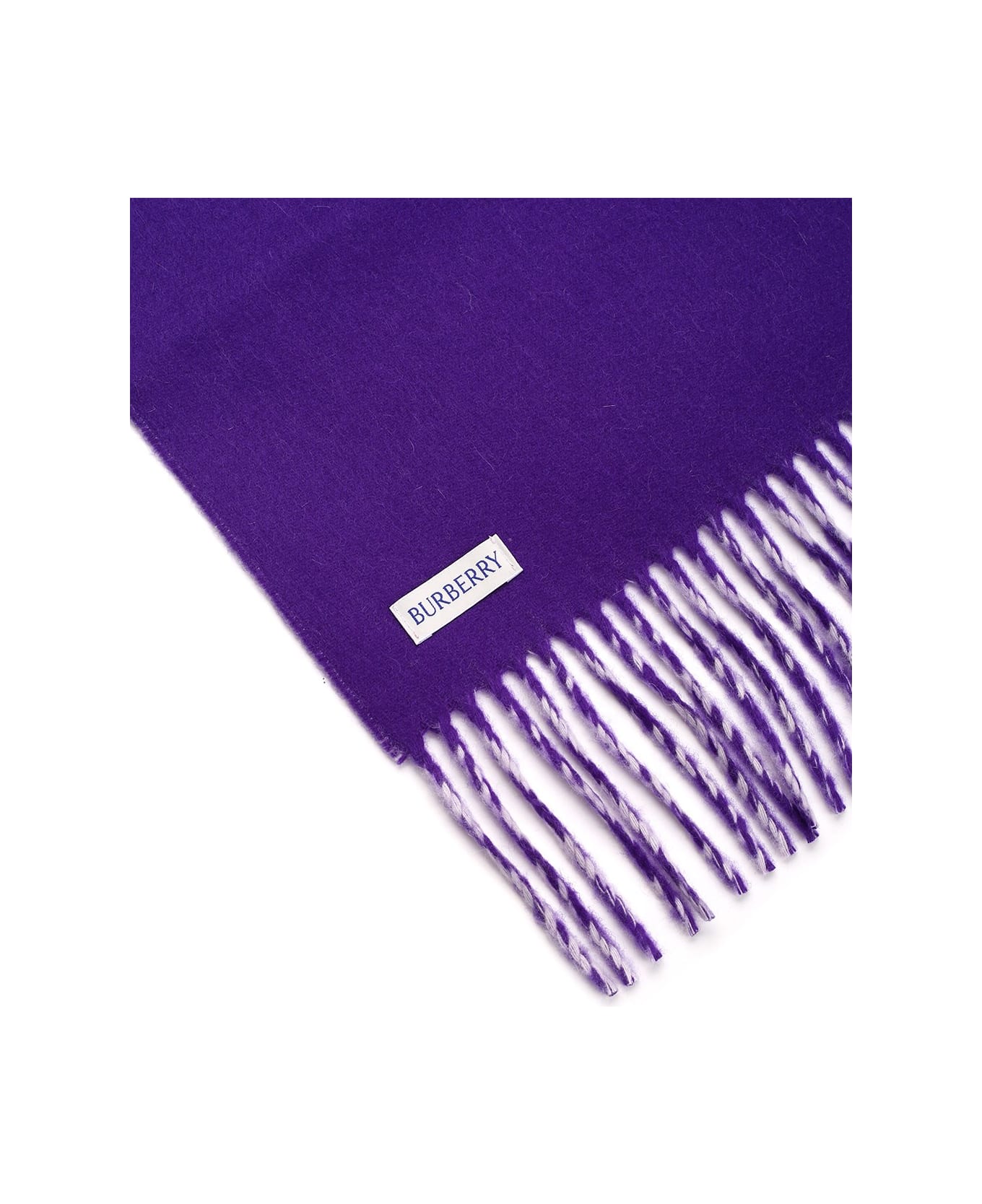 Burberry Purple Cashmere Scarf - Multicolor