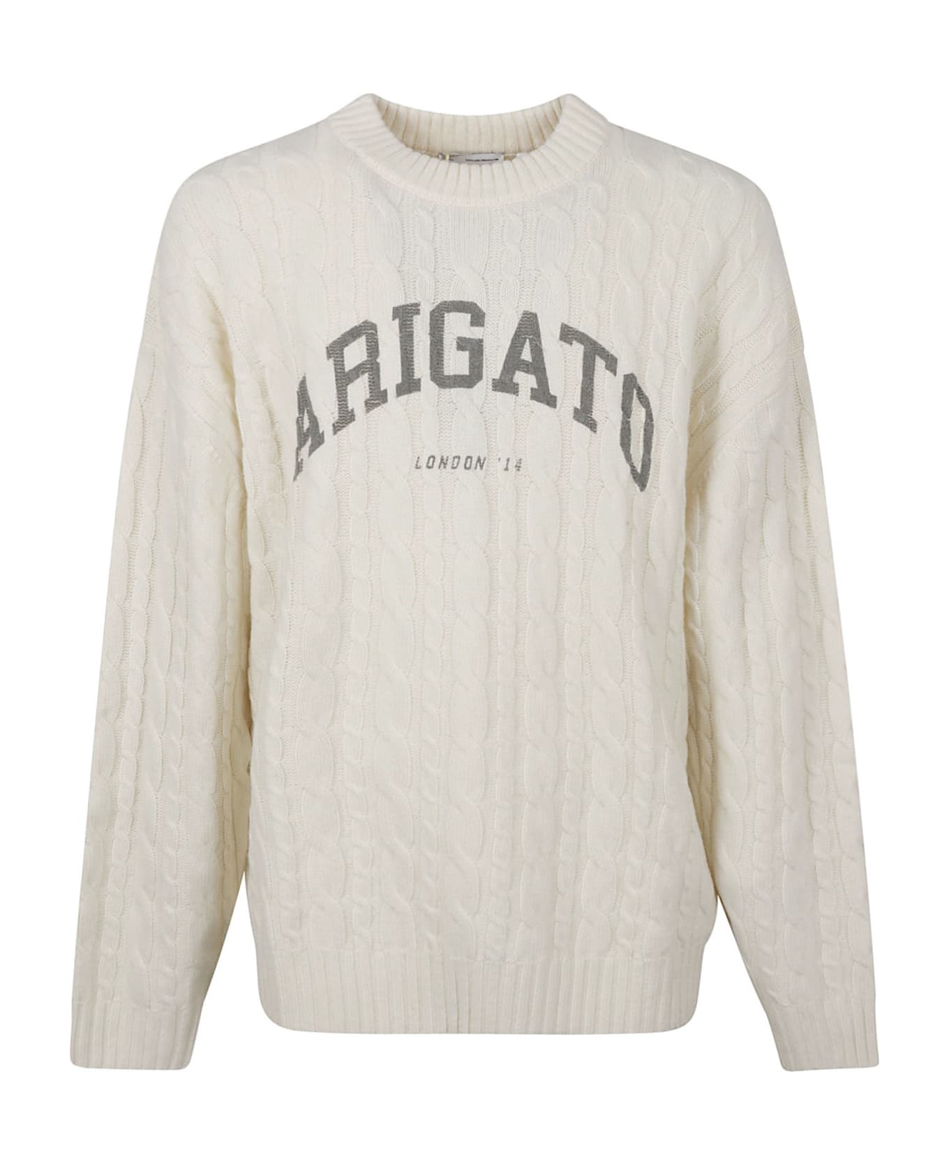 Axel Arigato Logo Print Sweater - Ecru