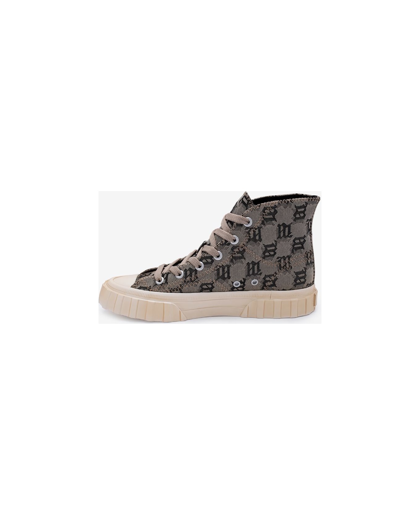 MISBHV Army Monogram Canvas High Top Sneakers - Sneak in Peace