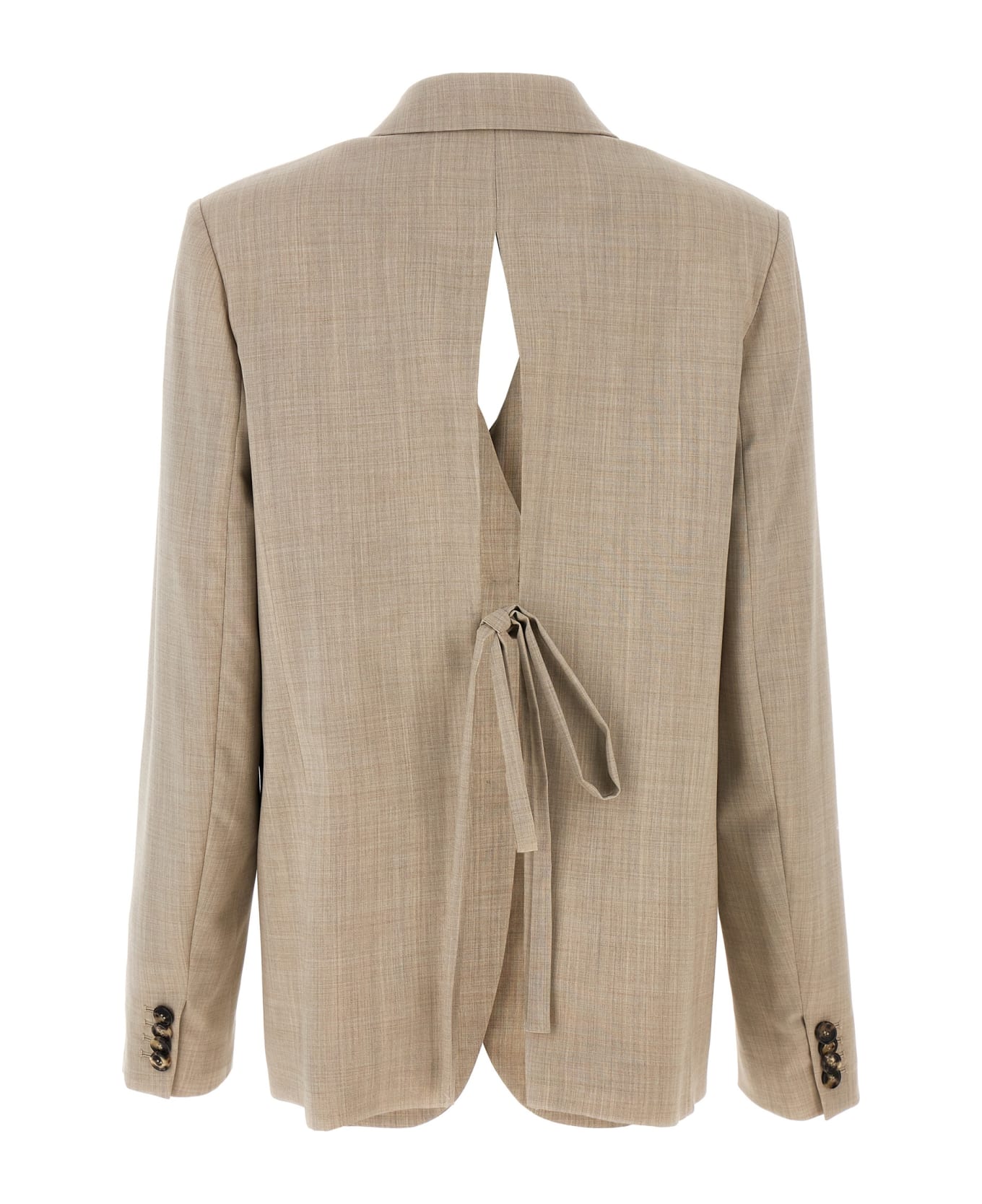 Loewe Tailored Blazer With Back Lace - Beige