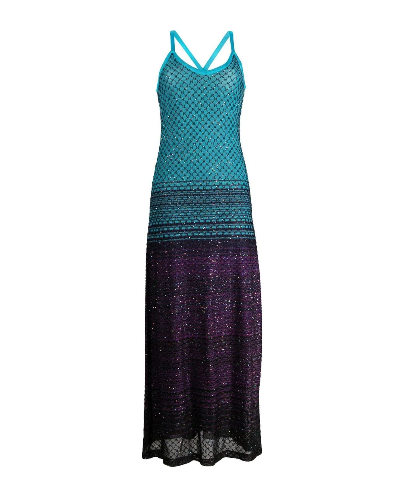 Missoni Sequin-embellished Knit Max Dress - Royal Blue