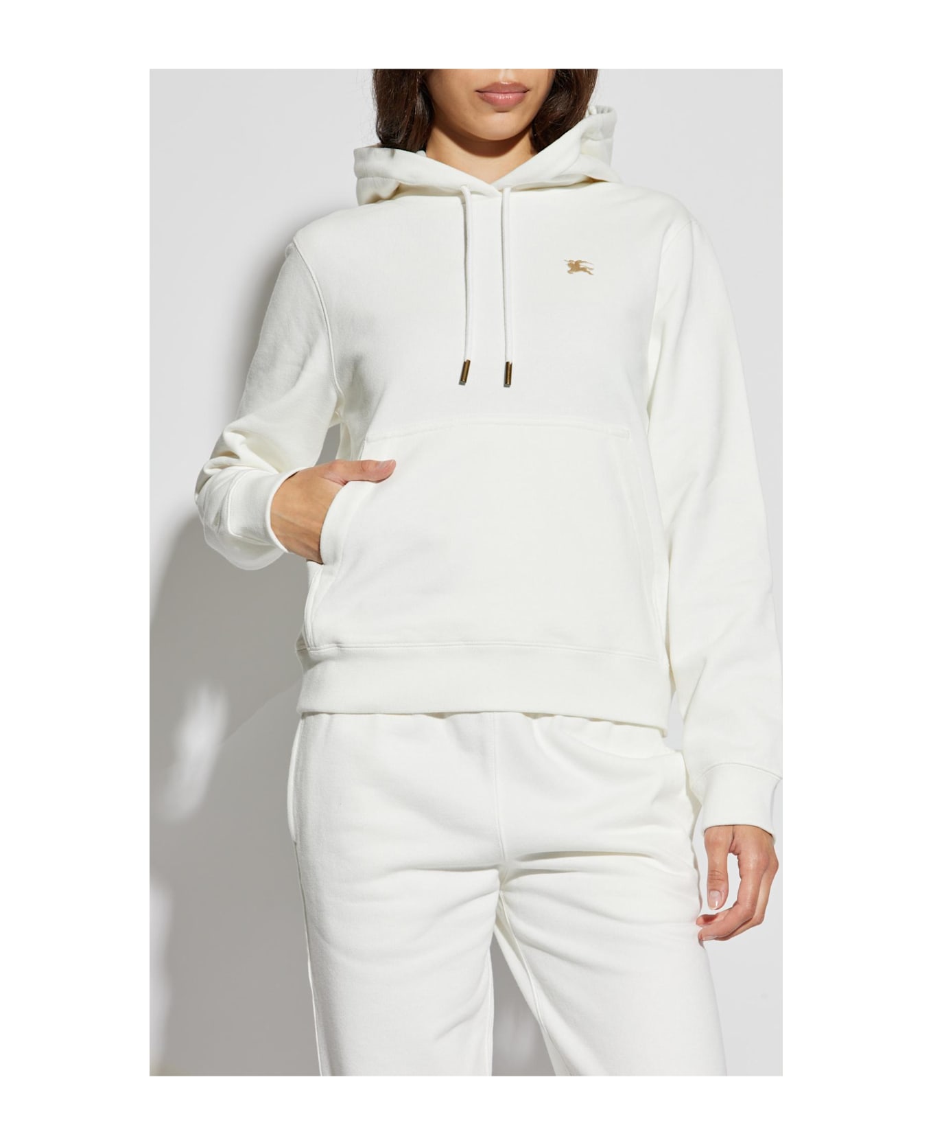 Burberry Sweatshirt With Logo - Chalk