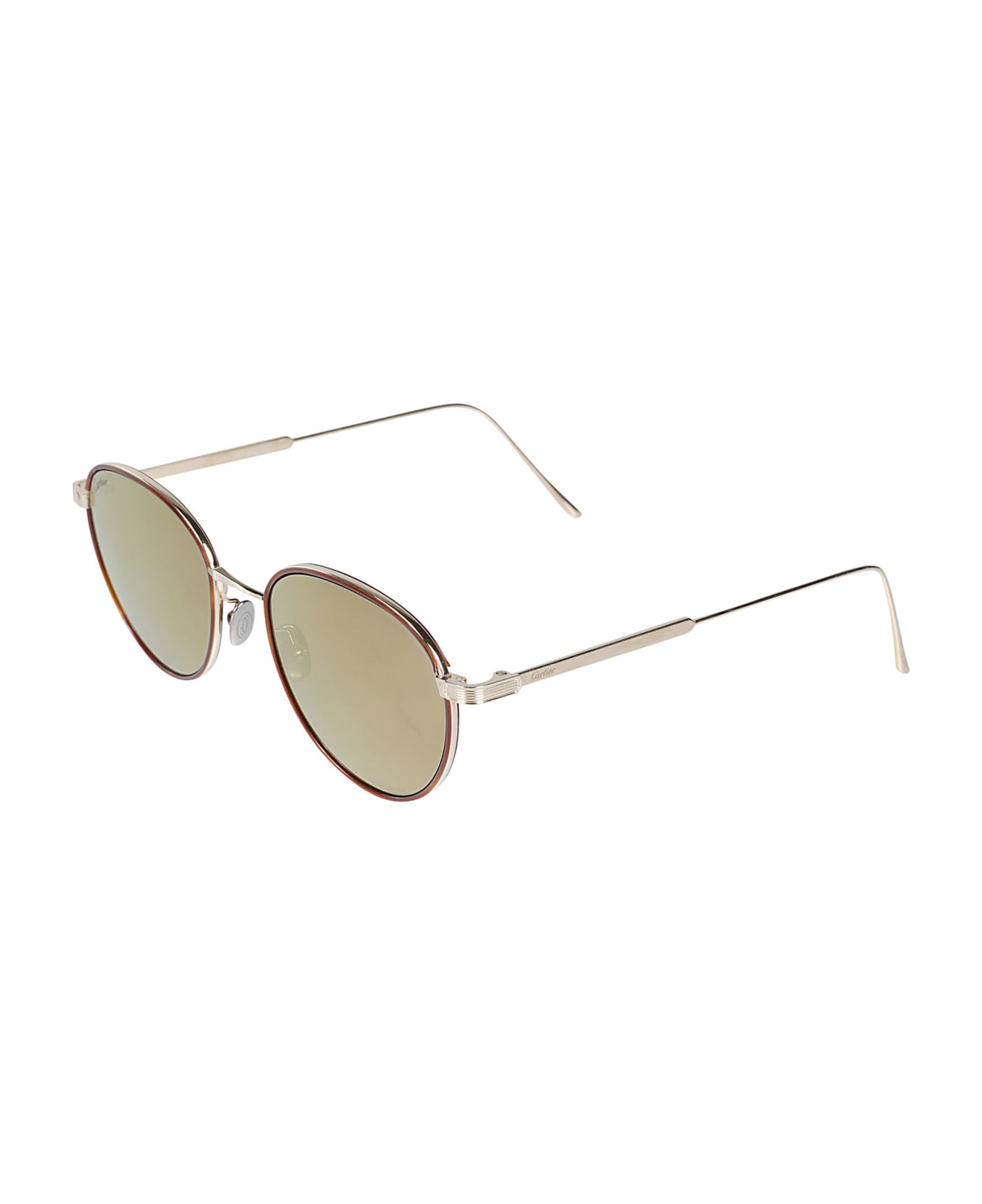 Cartier Eyewear Round Sunglasses - Gold/Bronze
