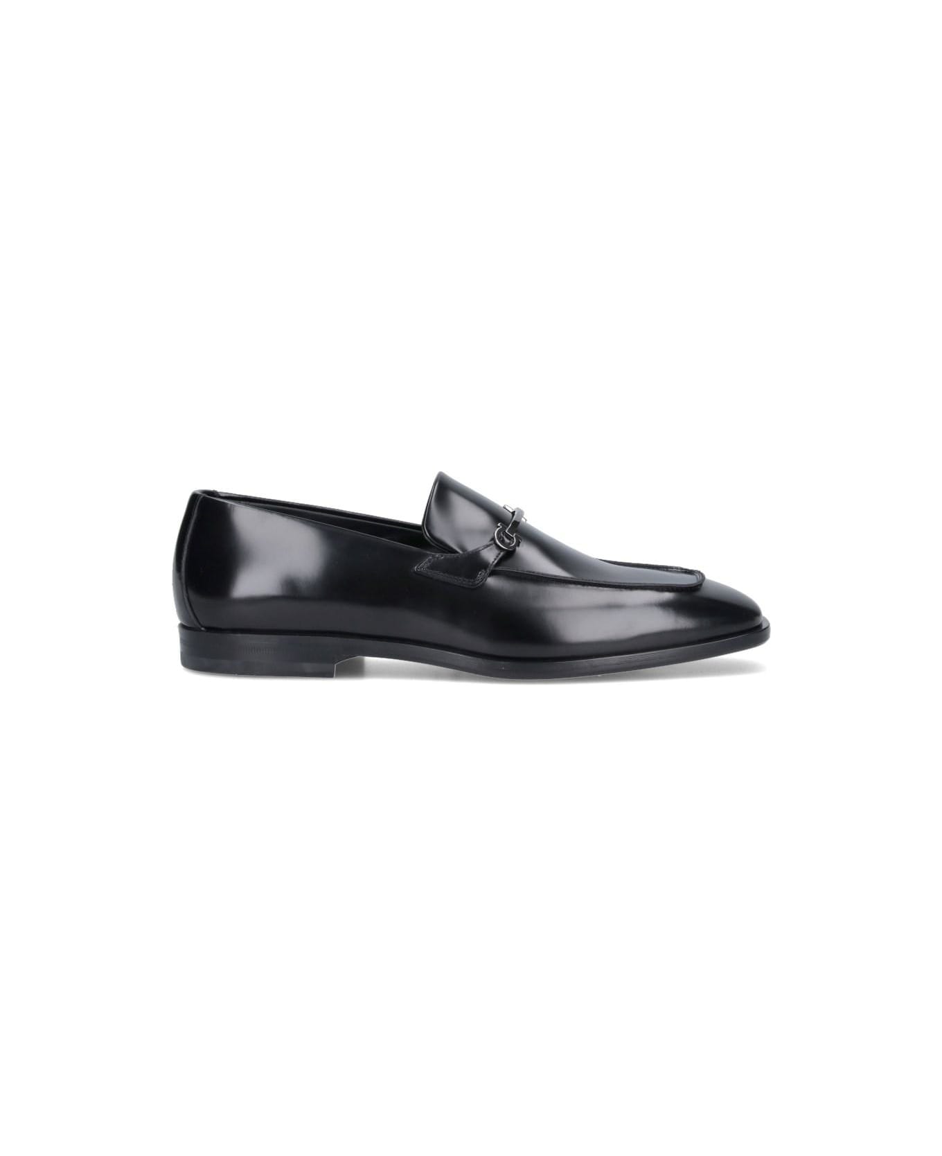 Ferragamo 'gancini' Loafers - Black  