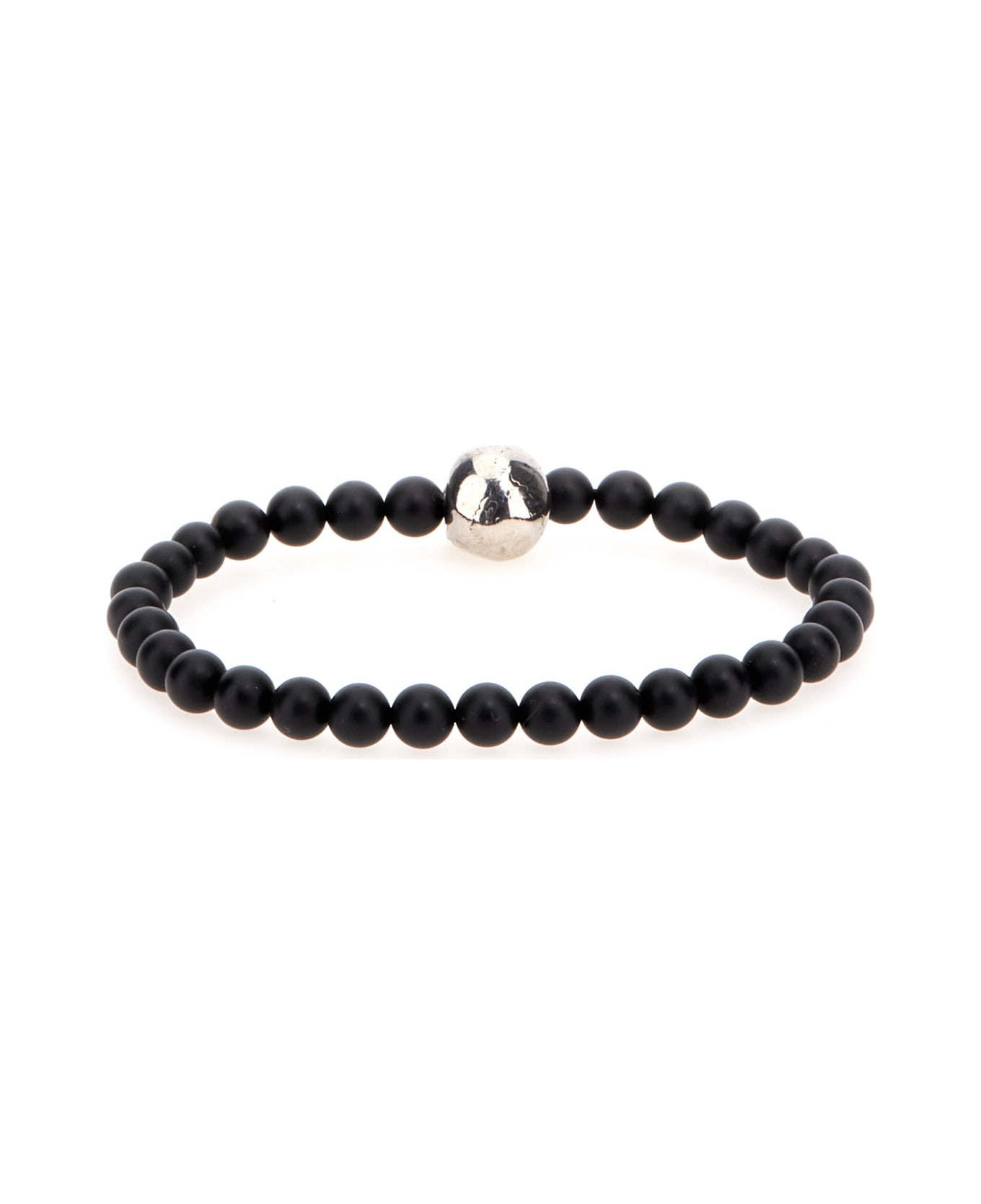 Alexander McQueen Skull Bracelet - BLACKASILVER