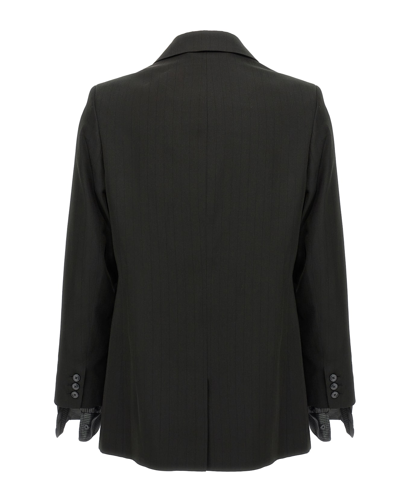 Martine Rose Striped Double-breasted Blazer - Black  