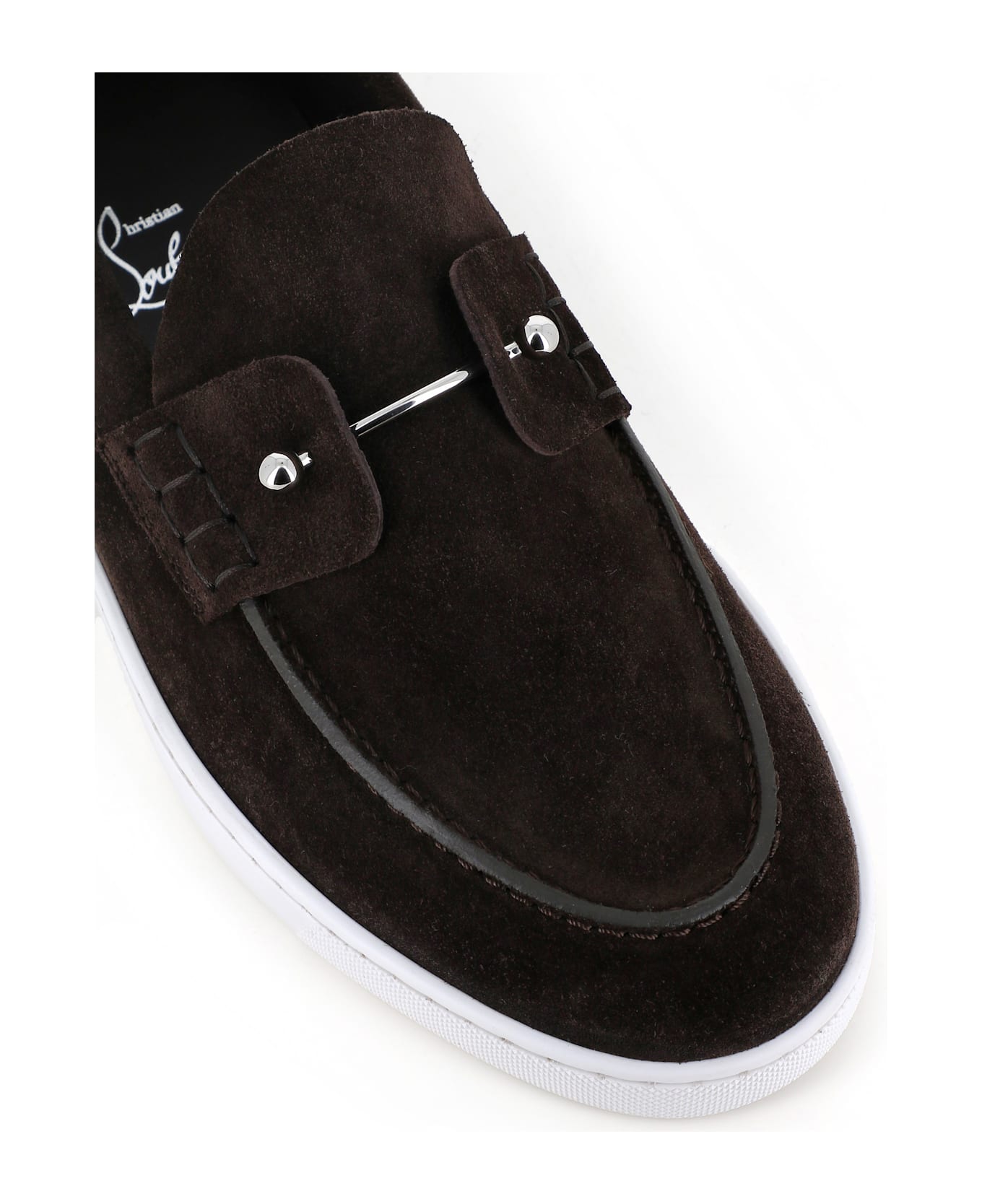 Christian Louboutin Slip-on Chambeliboat Flat - Coffee