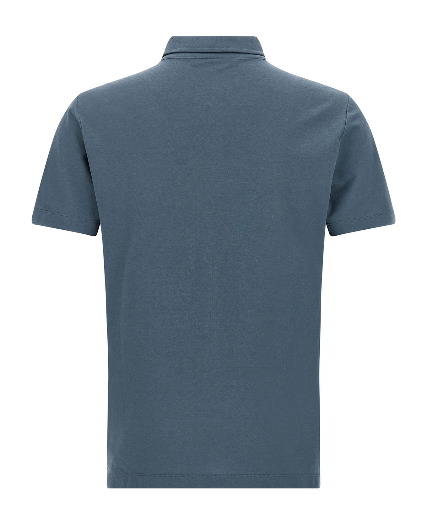 Zanone 'ice Cotton' Polo Shirt - Blue