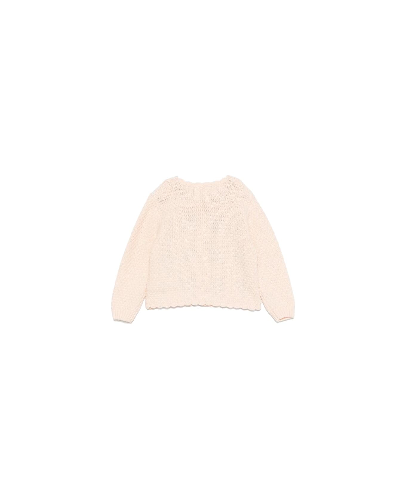 Louise Misha Sweater - WHITE/PINK