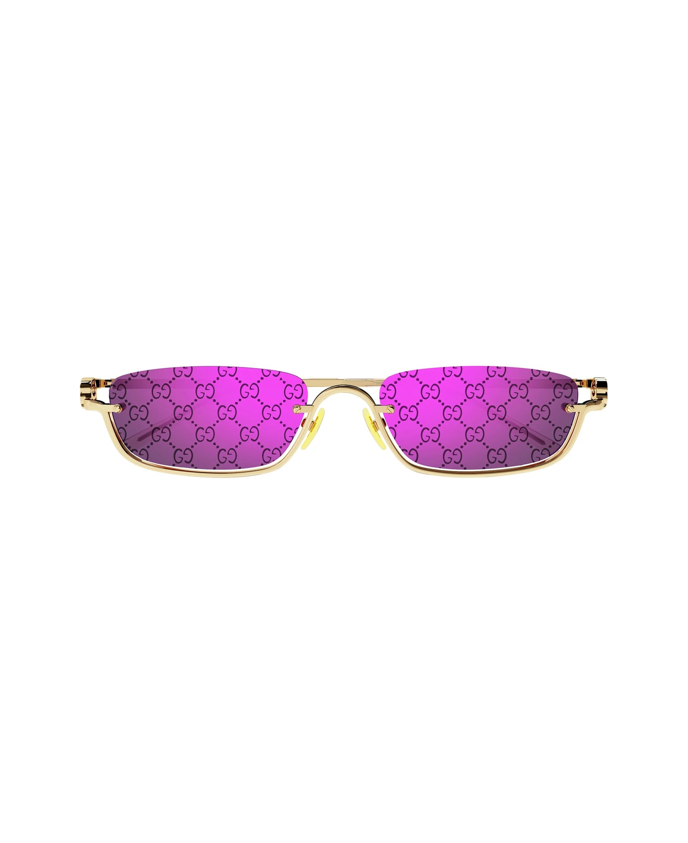 Gucci Eyewear Gg1278s 005 Gold Violet Sunglasses - Oro