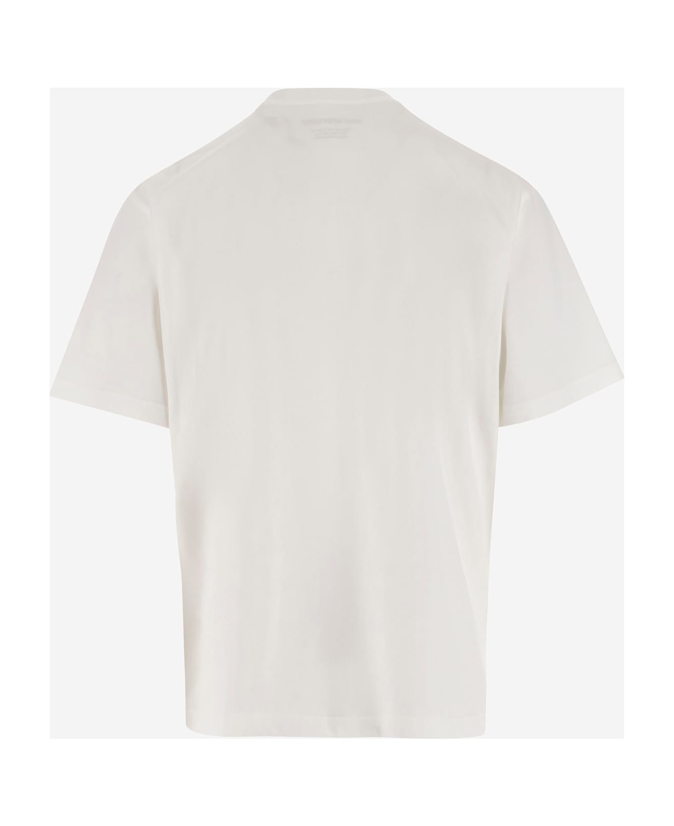 And Wander Cotton Blend T-shirt With Logo - White