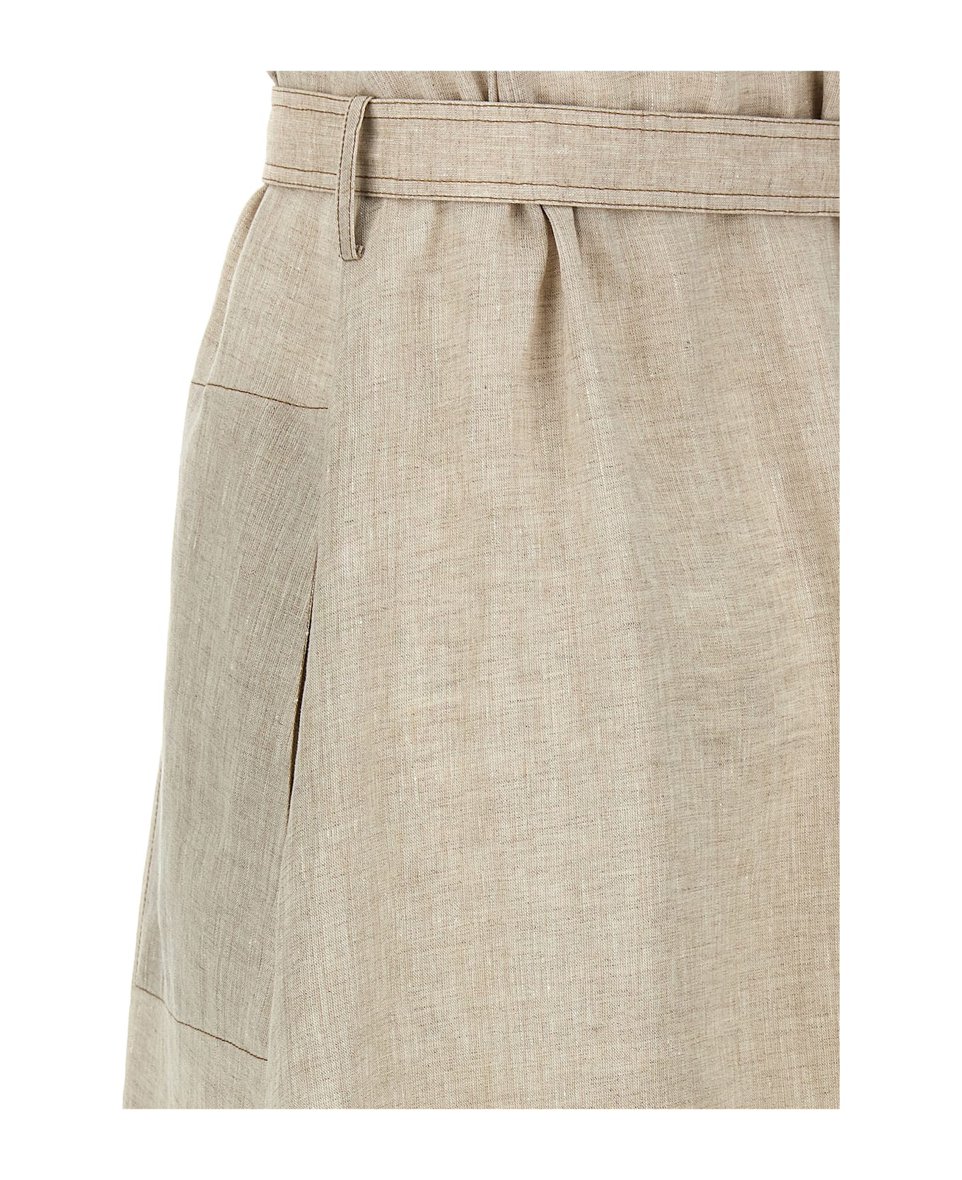Brunello Cucinelli Linen Dress - Beige