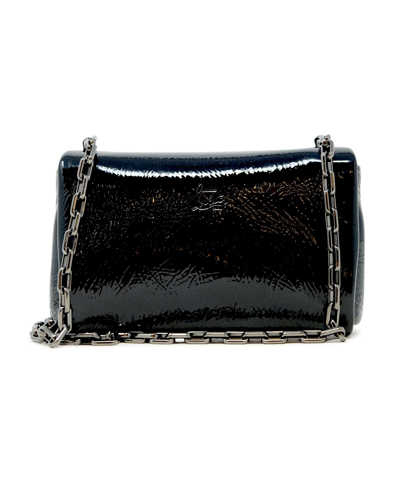 Christian Louboutin Black Leather Loubi54 Bag