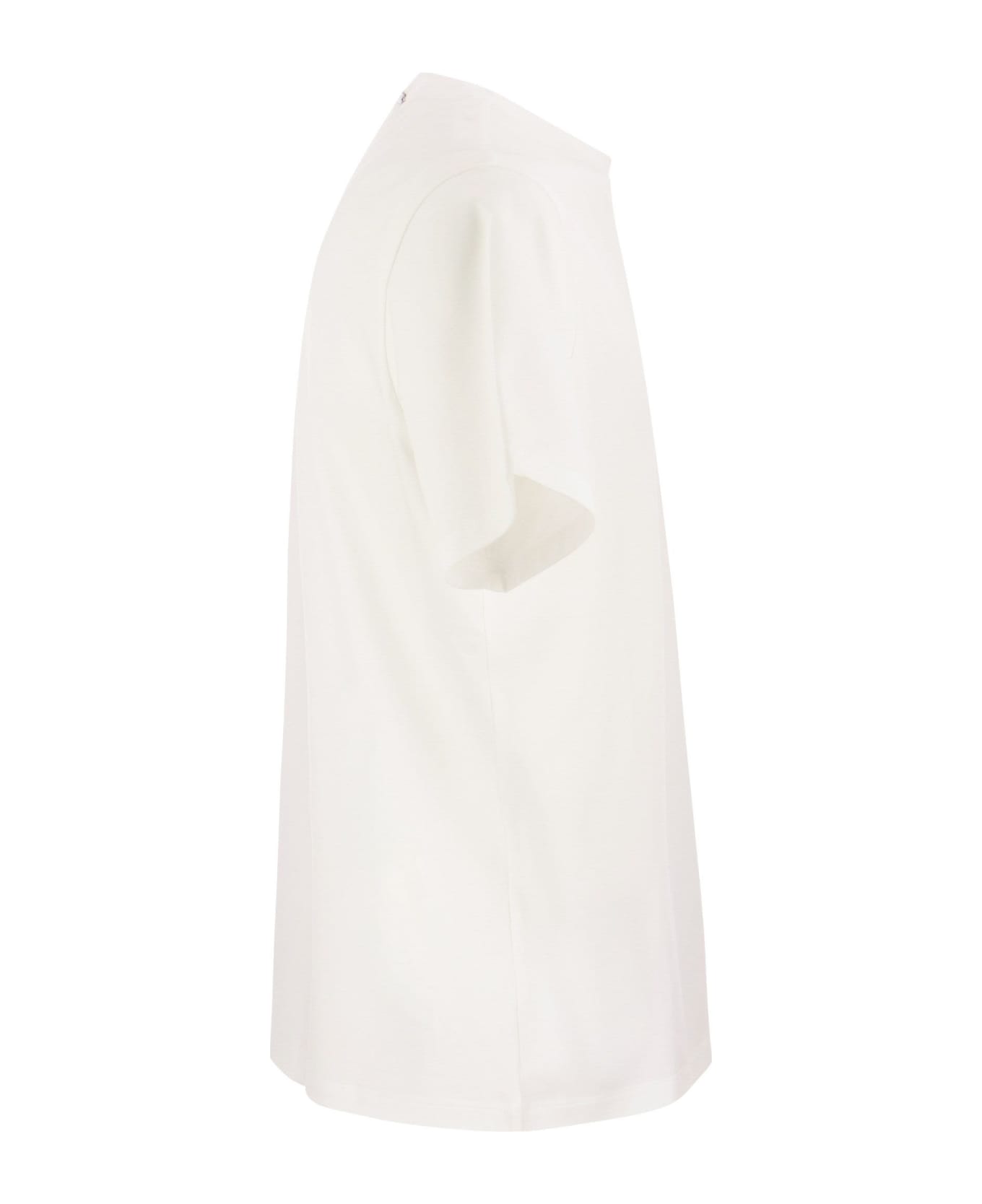 Herno Stretch Cotton Jersey T-shirt - White シャツ
