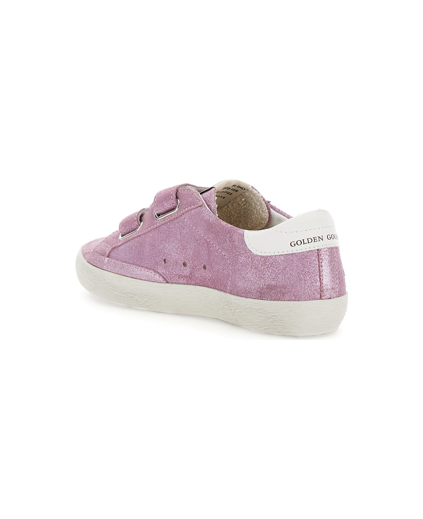 Golden Goose Old School Laminated Suede Upper Leather Star And Heel - Include Gtf - Pink シューズ