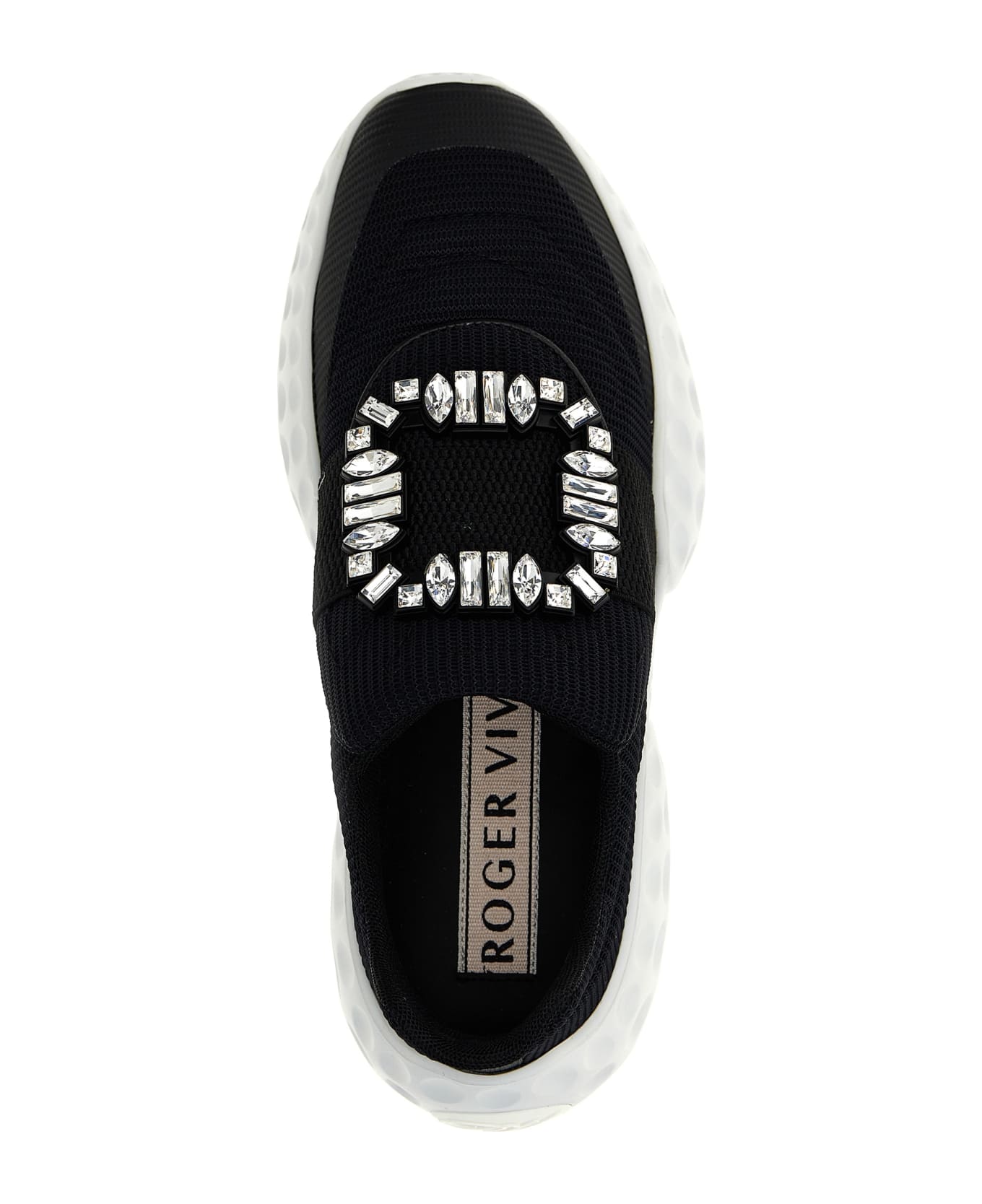 Roger Vivier 'viv' Run Light' Sneakers - White/Black