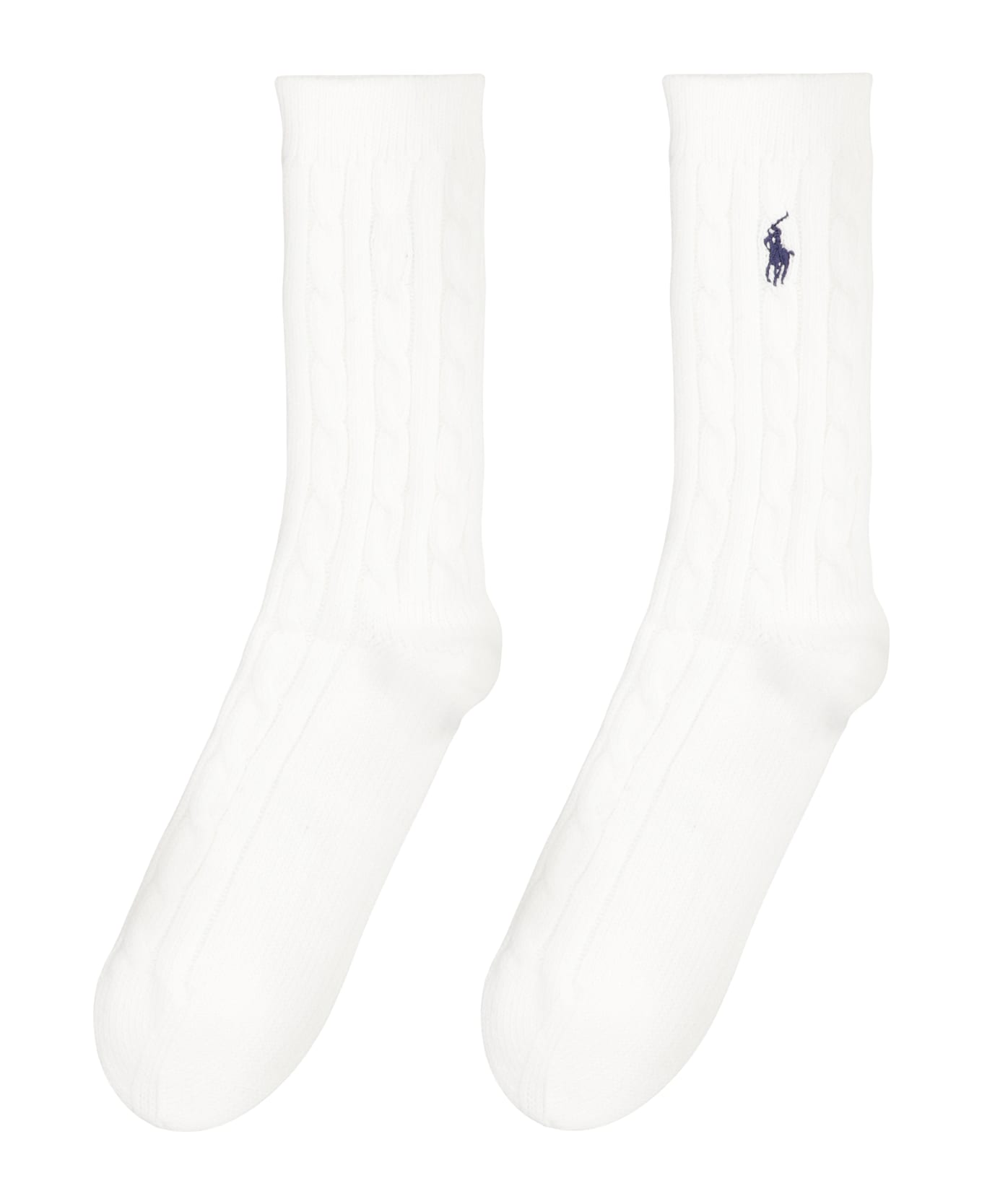 Polo Ralph Lauren Socks Made Of Cotton Blend - White