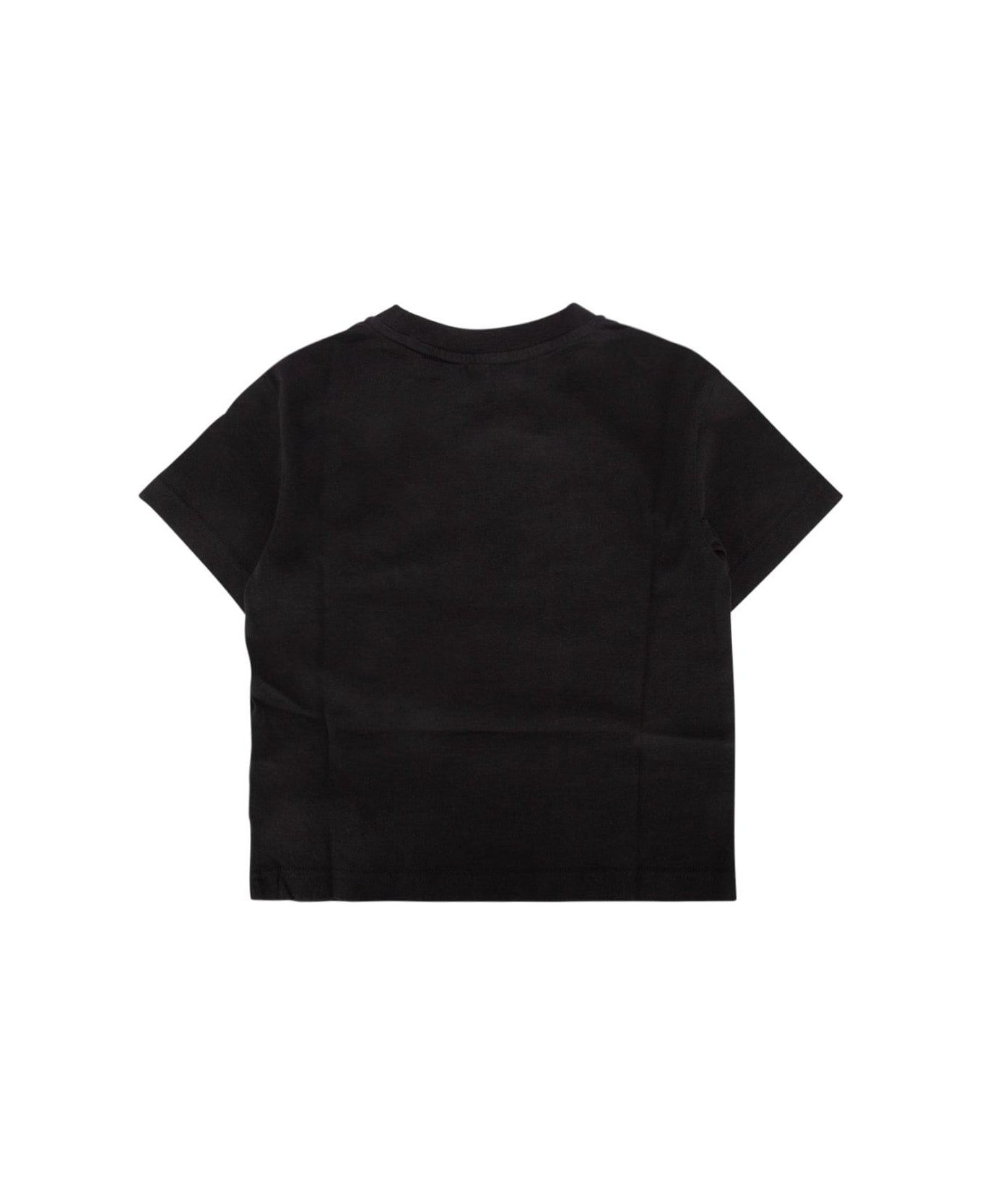 Palm Angels Bear Printed Crewneck T-shirt - Black