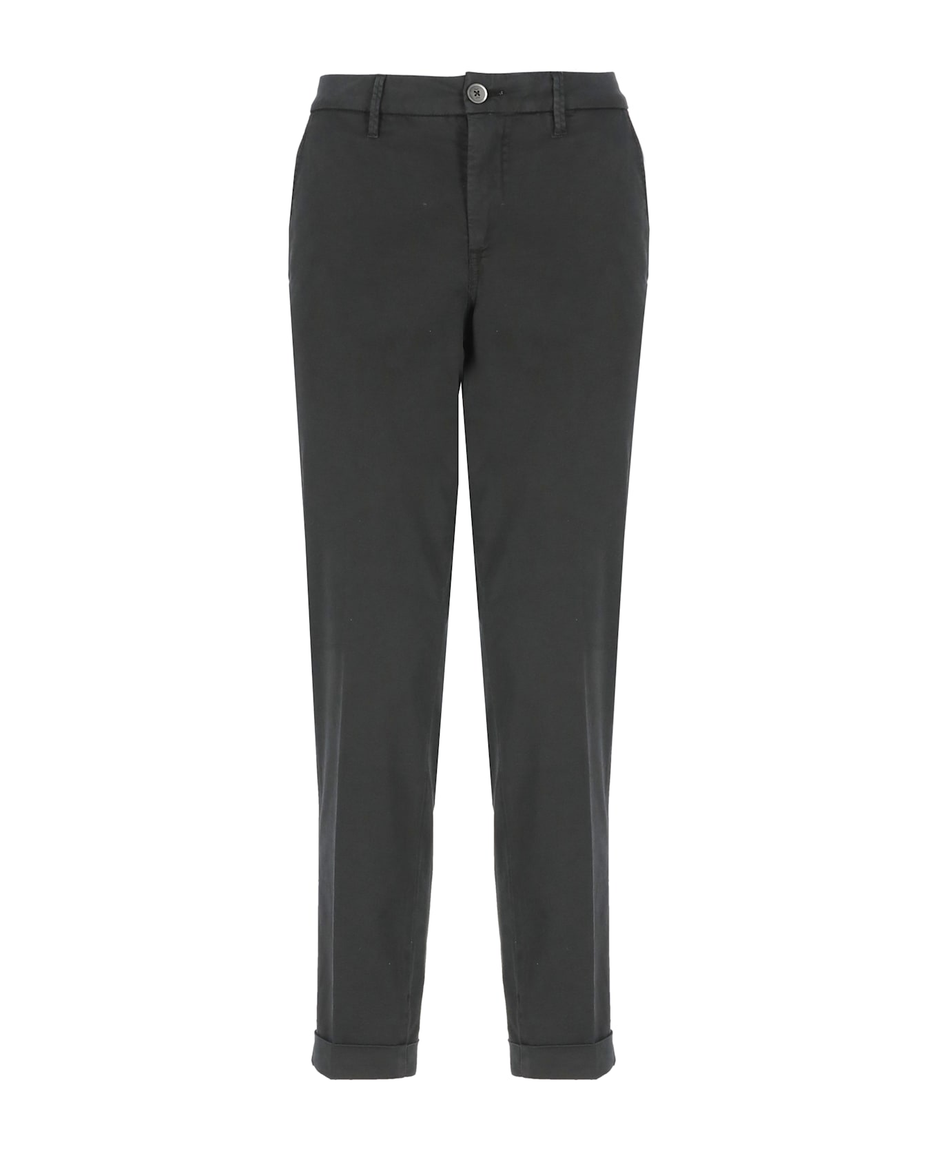 Fay Cotton Blend Pants - Black